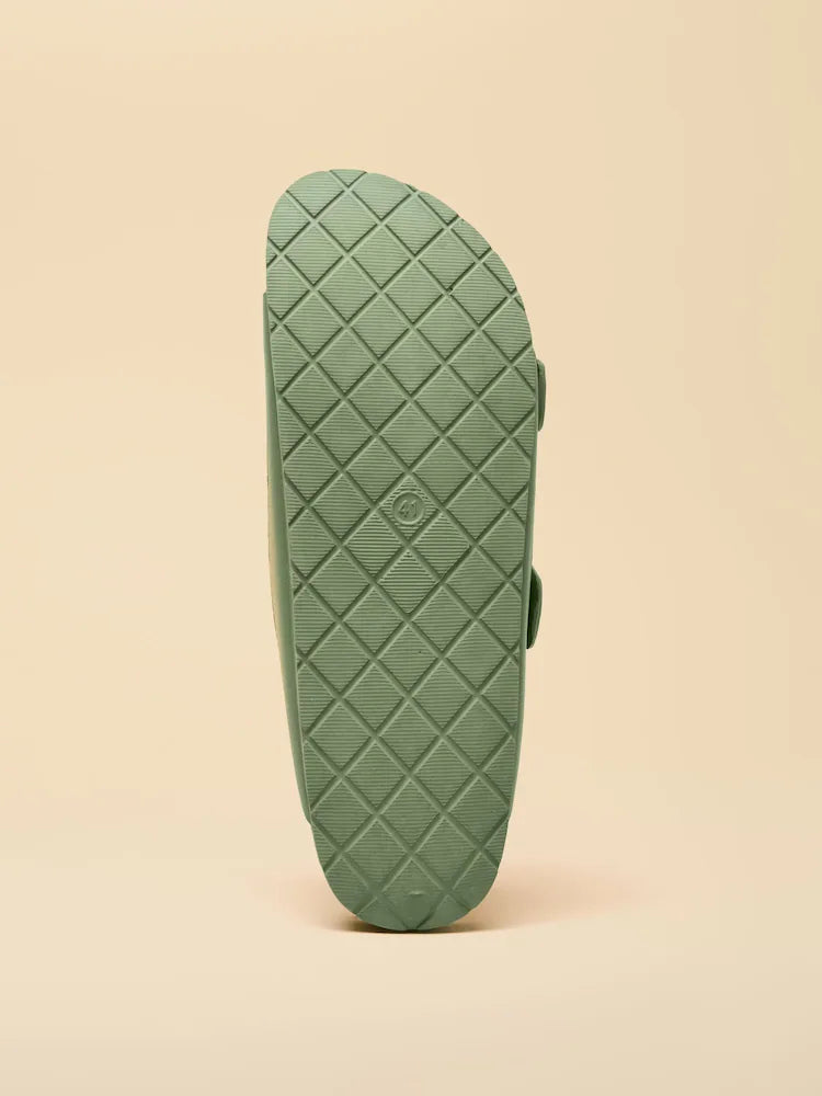 Joules Sunseeker Sage Green EVA Double Buckle Sliders