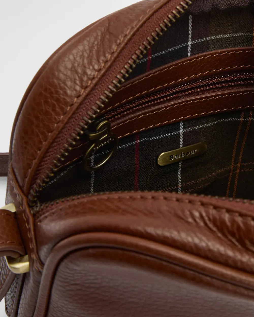 Barbour Daphne Leather Crossbody Bag - Brown