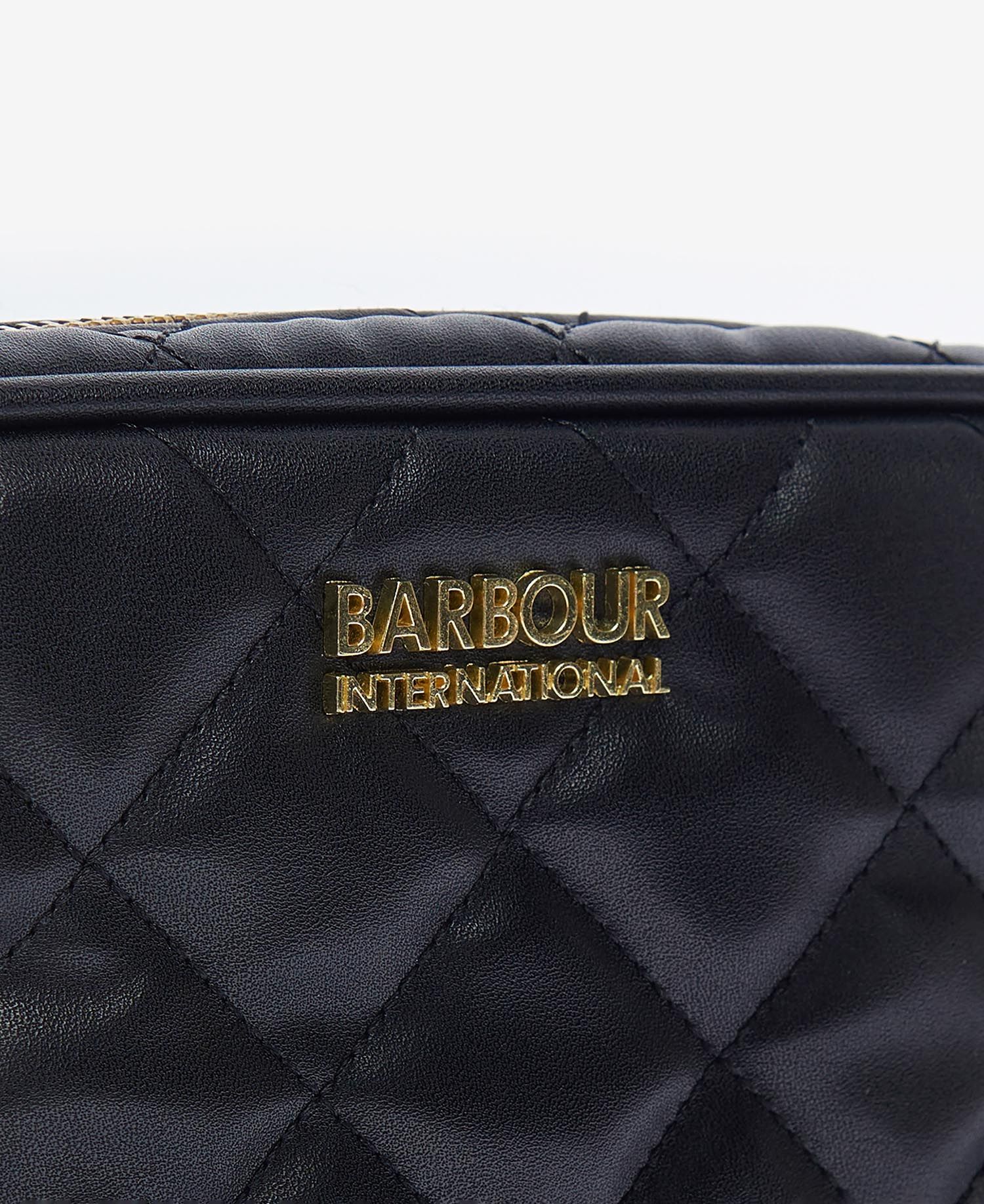 Barbour International Quilted Sloane Crossbody Bag - Black