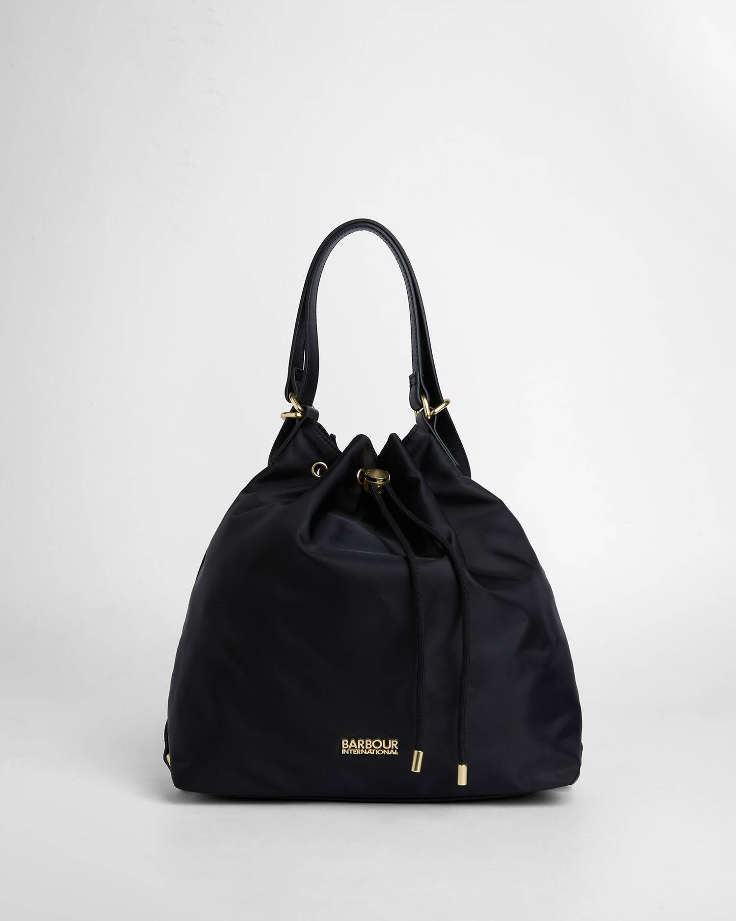 Barbour International Qualify Large Drawcord Tote Bag - Black