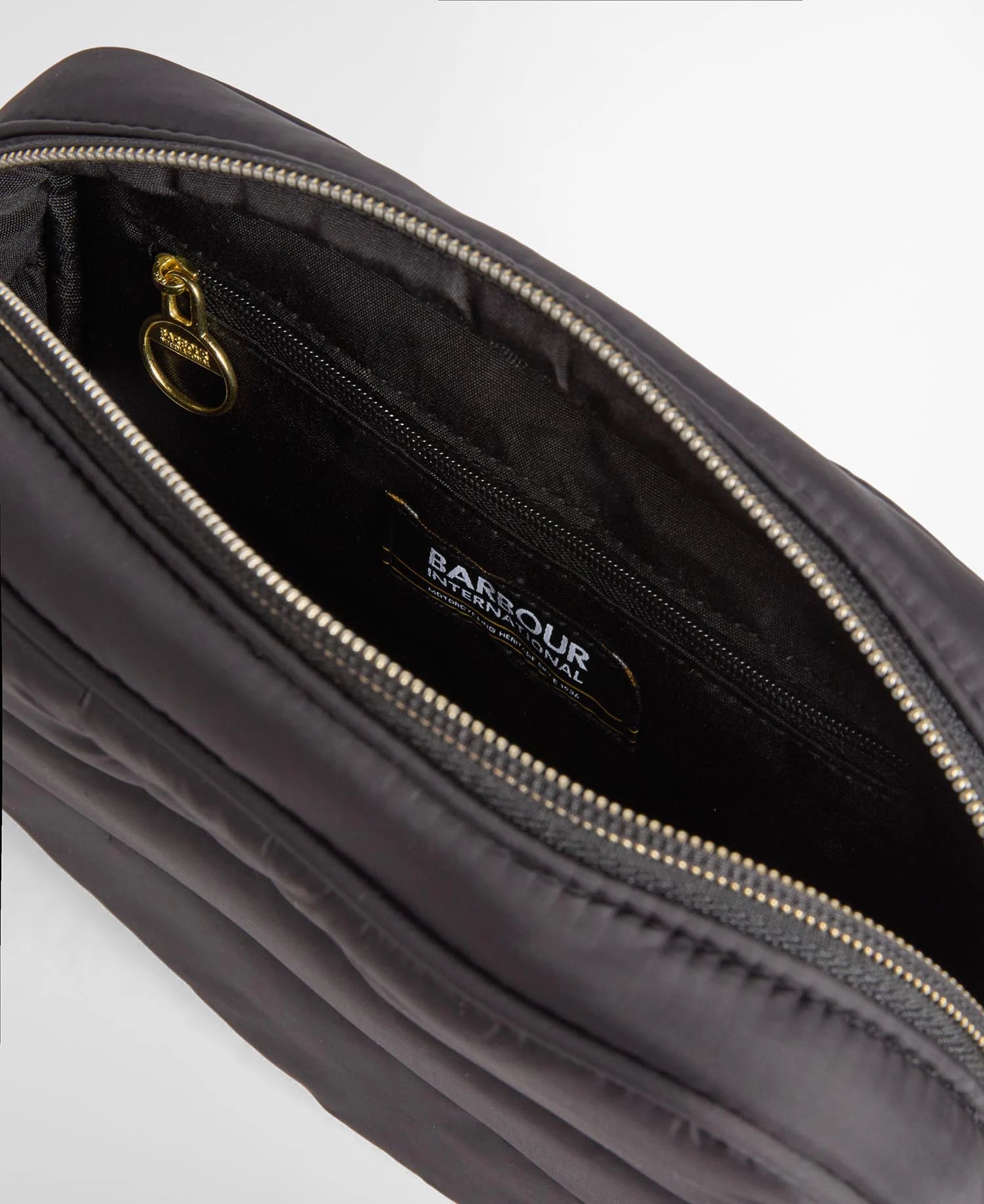 Barbour International Monaco Baffle Quilt Crossbody Bag - Black