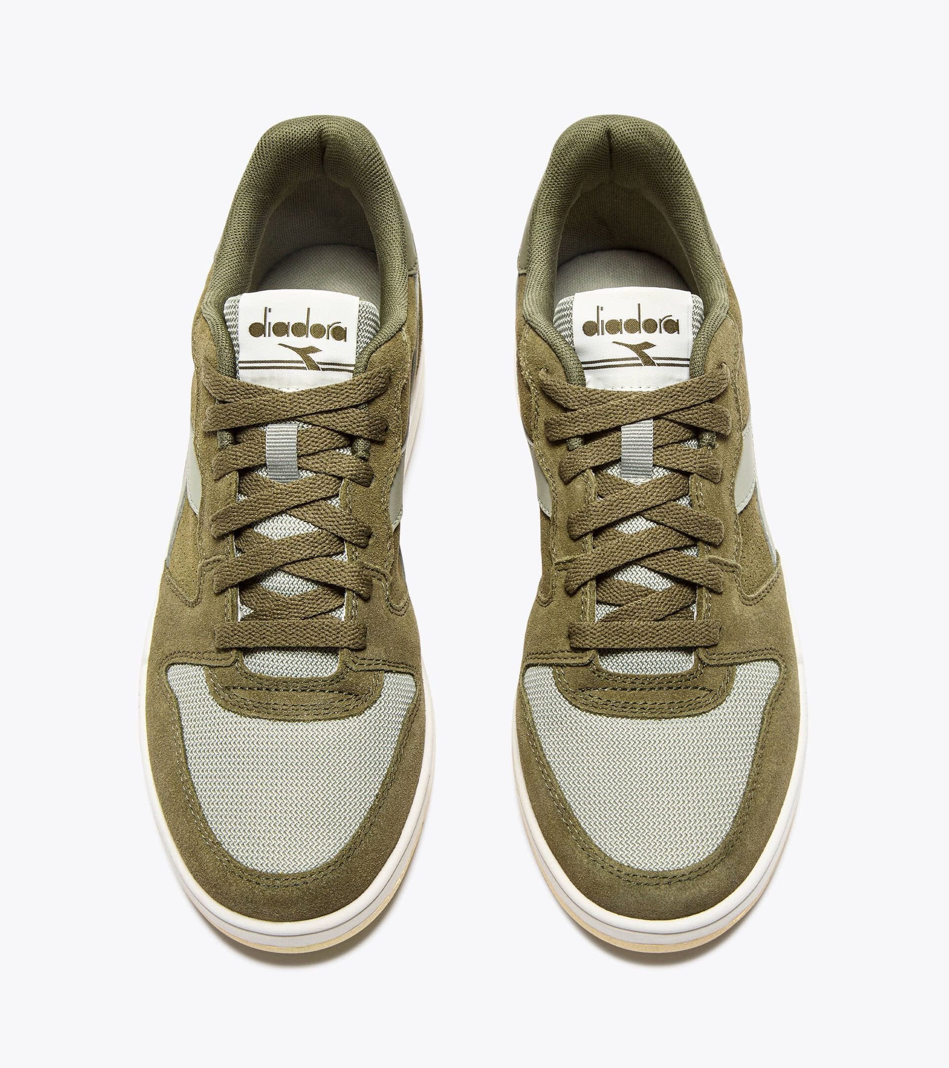 Diadora Deuce M2 Suede Trainers - Burnt Olive Green