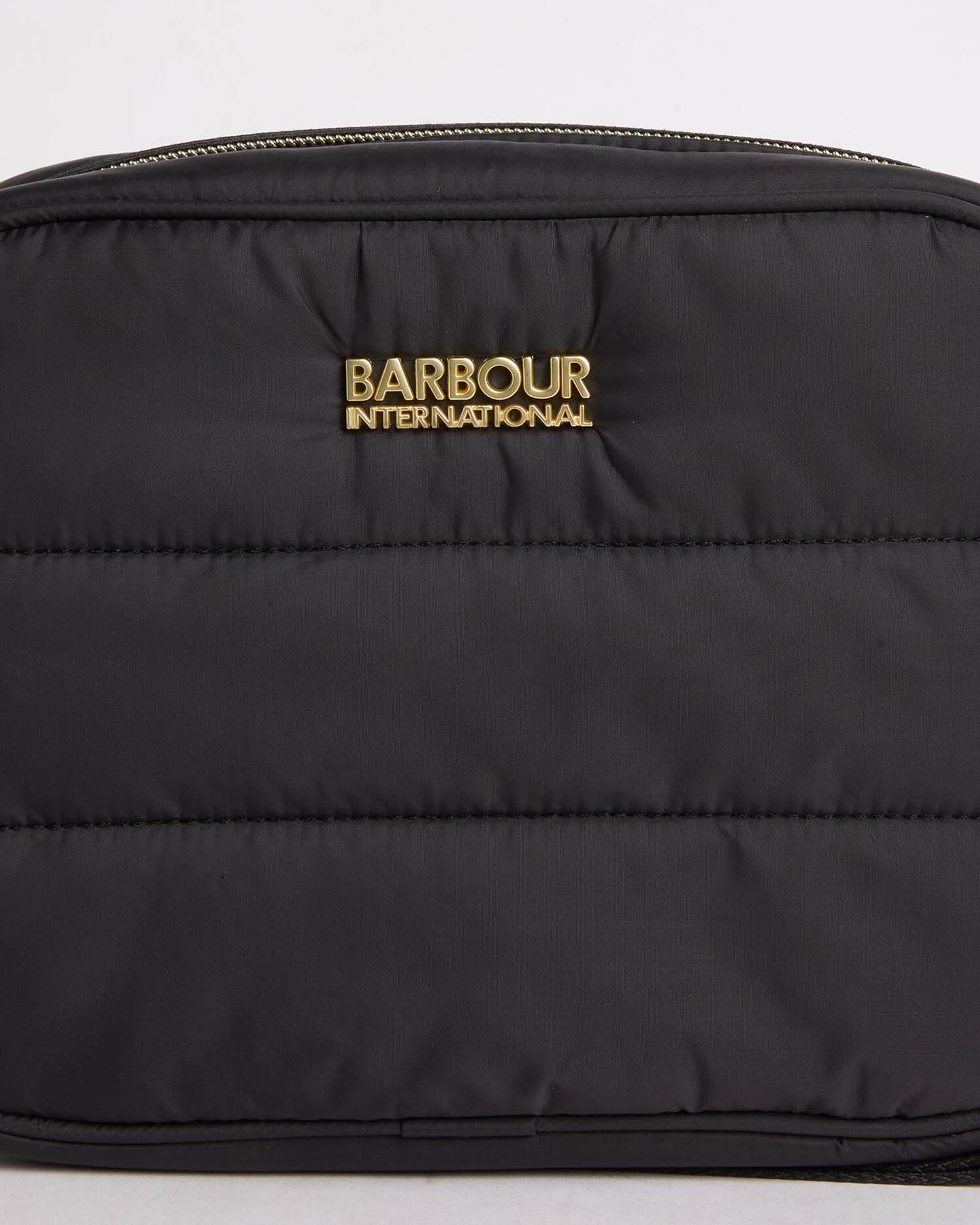 Barbour International Monaco Baffle Quilt Crossbody Bag - Black
