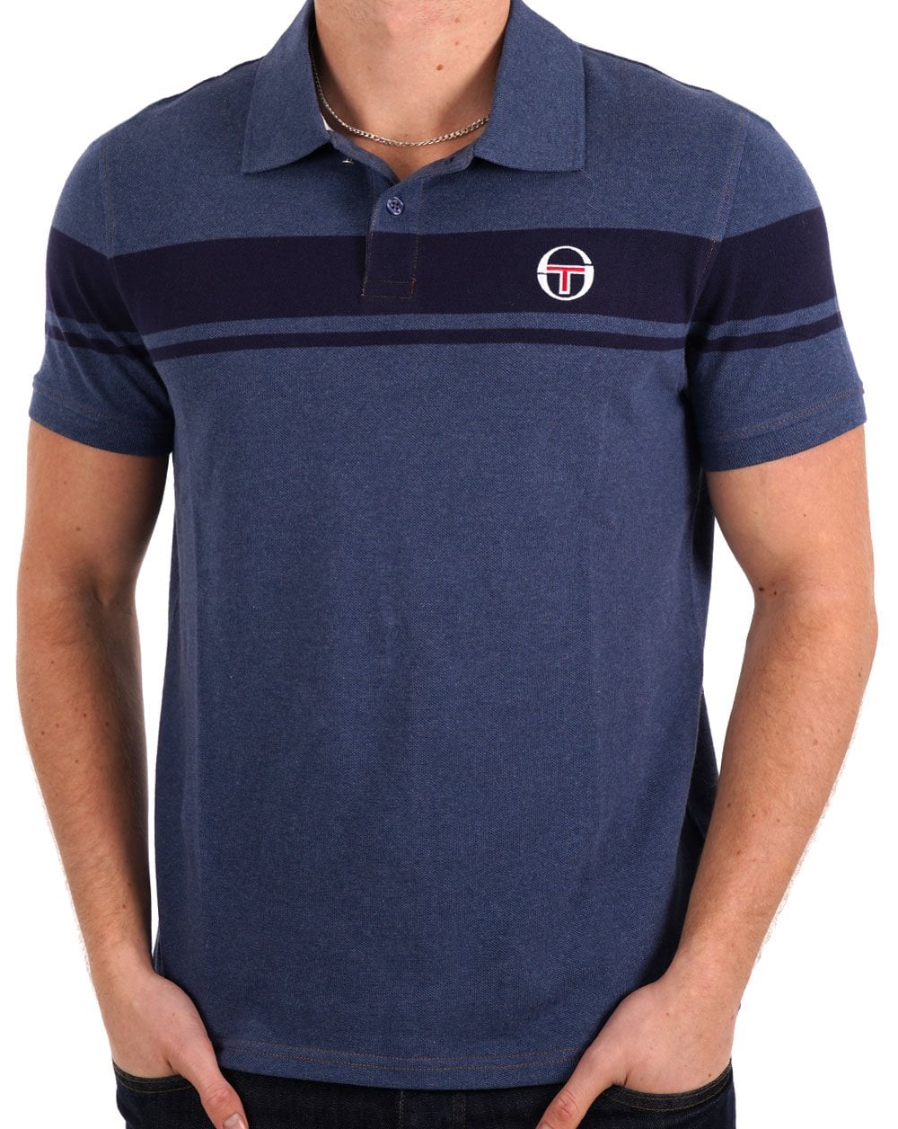 Sergio Tacchini DM Youngline Polo Shirt - Mid Denim