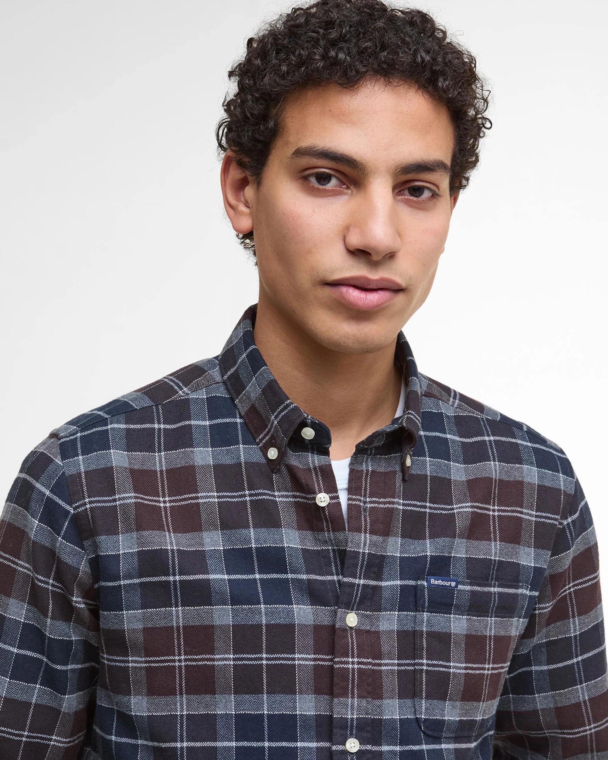 Barbour Kyeloch Tailored Tartan Shirt - MIdnight Oak Tartan