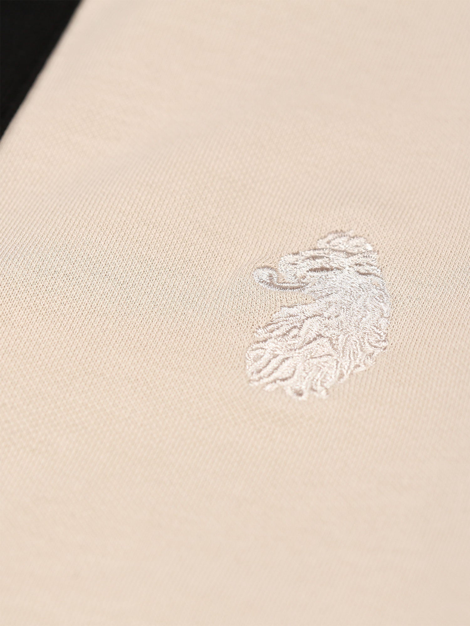 Luke Leo Tonal Polo Shirt - Dark Ecru