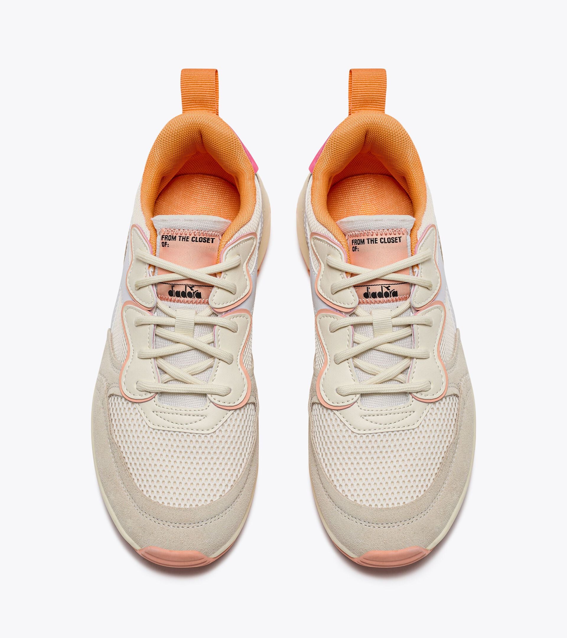 Diadora Jolly Suede Mesh - Whisper White/Pastel