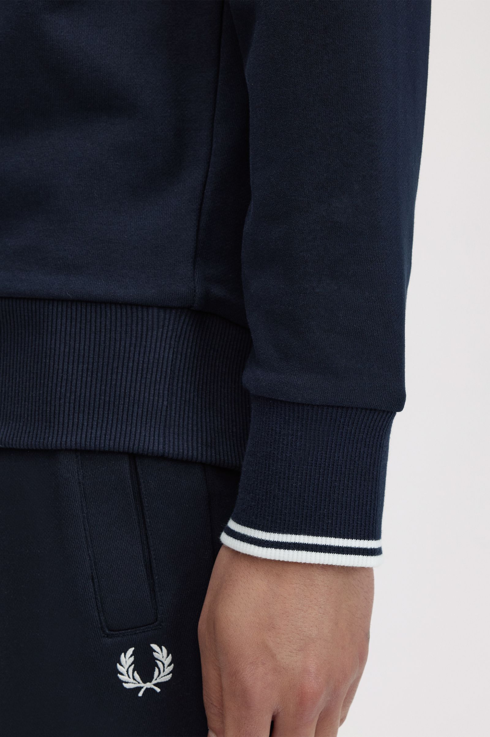 Fred Perry Half Zip Sweatshirt - Burnt Brick