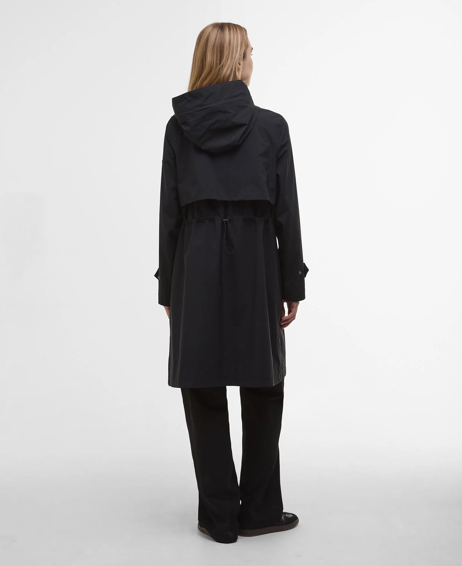 Barbour International Longline Kyra Waterproof Jacket - Black
