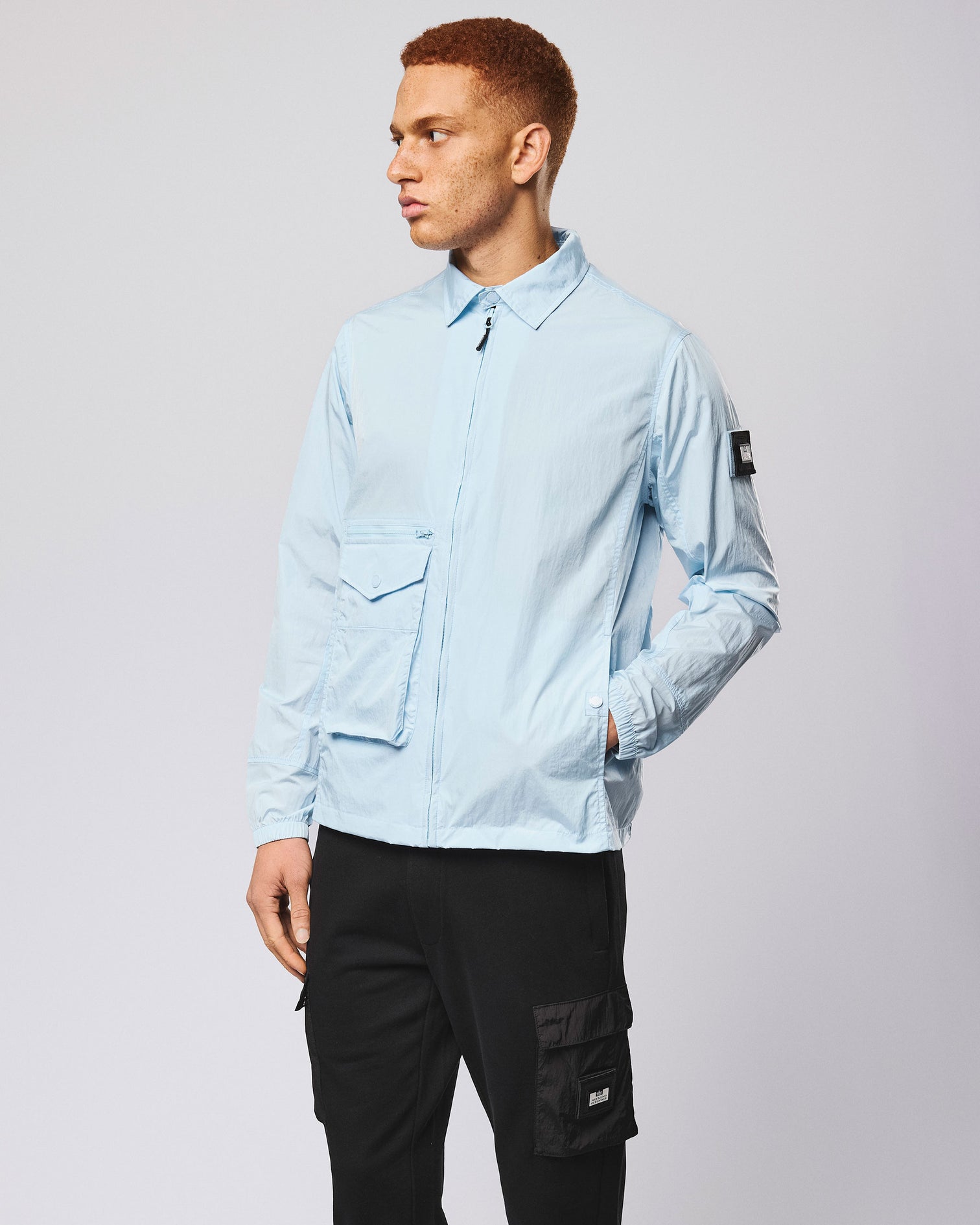 Weekend Offender Vinnie Pocket Overshirt - Sky