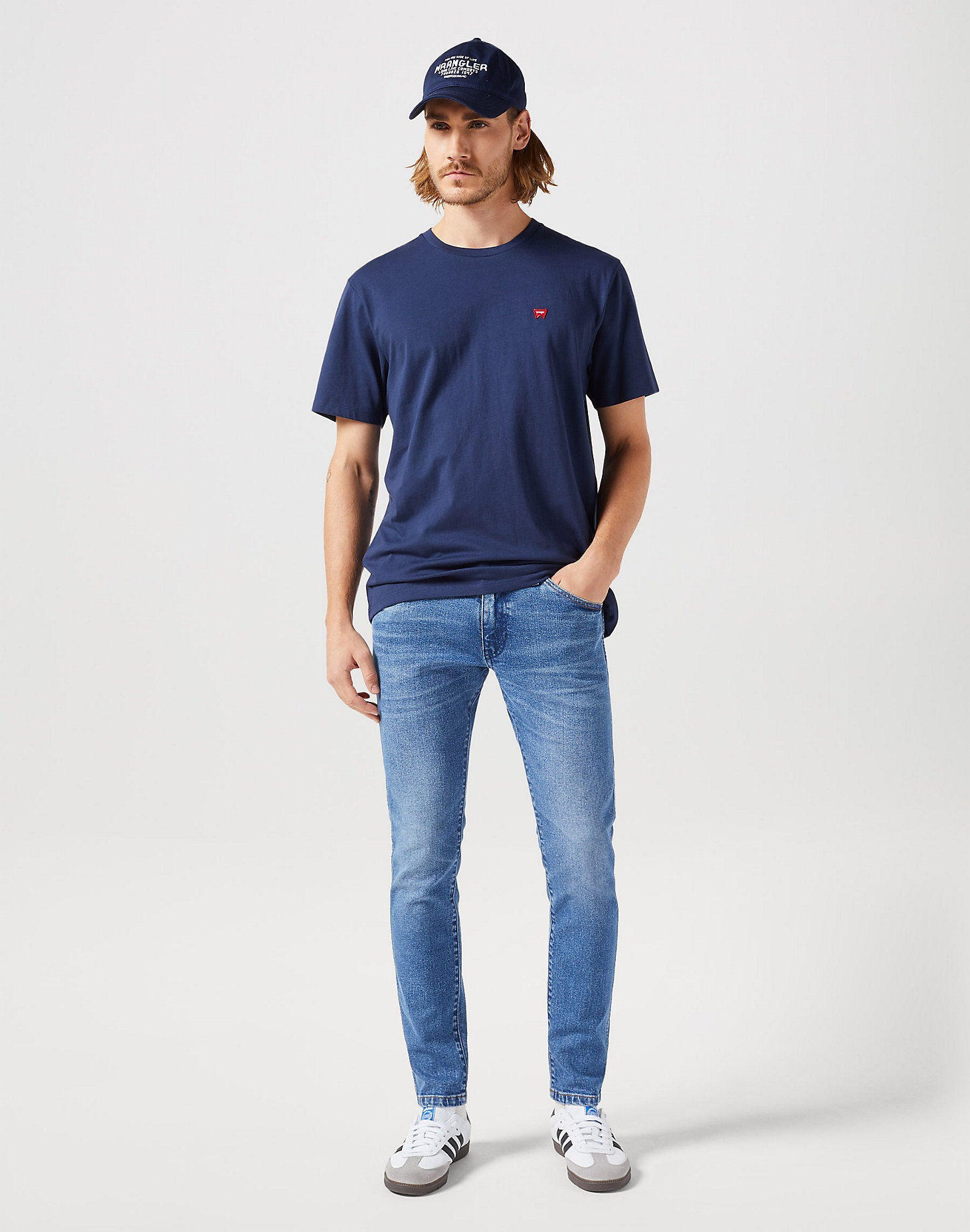 Wrangler Sign Off T-Shirt - Navy