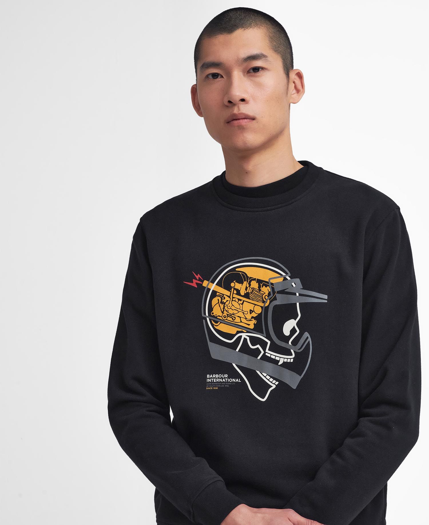 Barbour International Vallis Crew Sweatshirt - Black