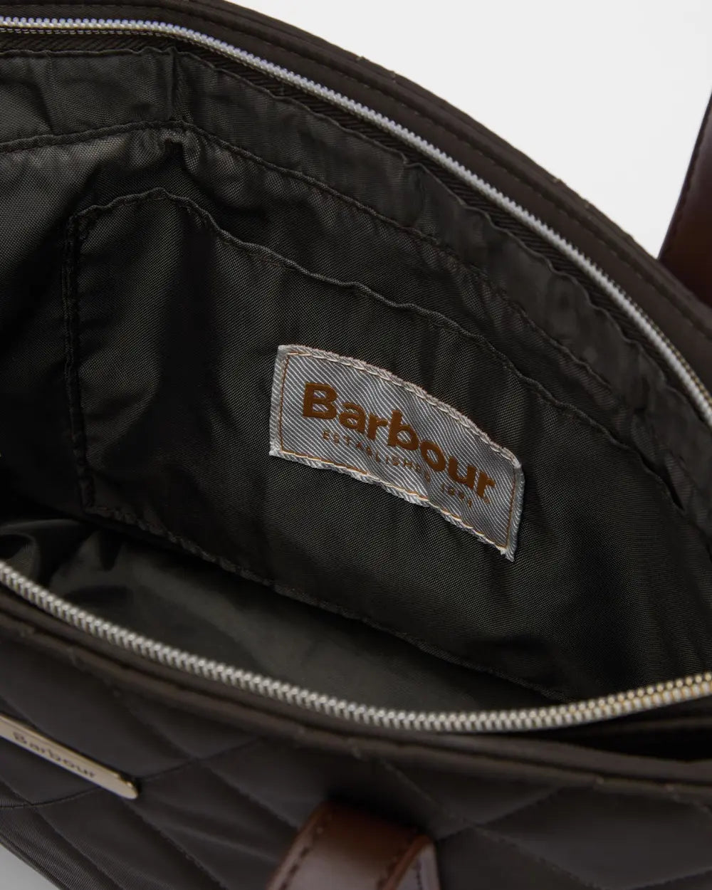 Barbour Mini Quilted Tote Bag - Olive