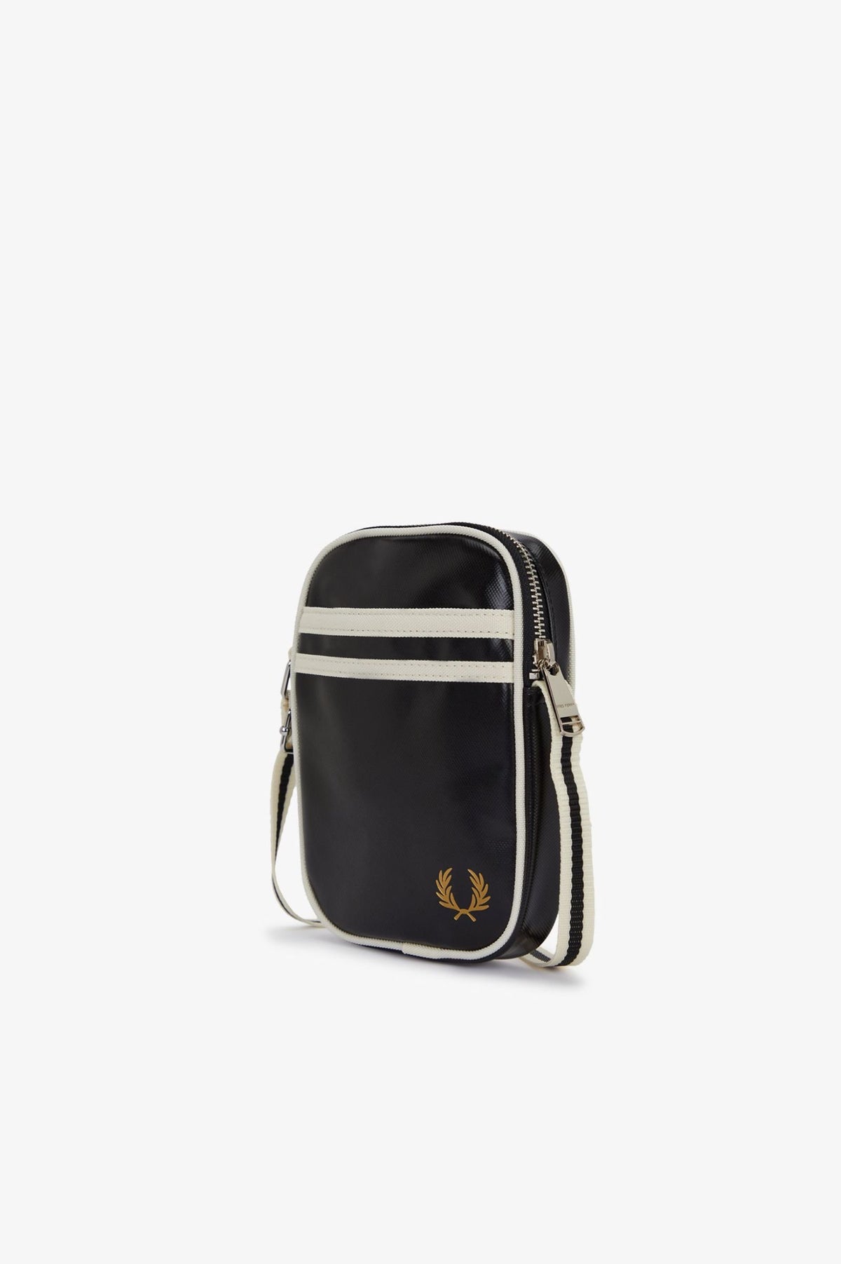 Fred Perry Classic Small Side Bag - Black/Ecru