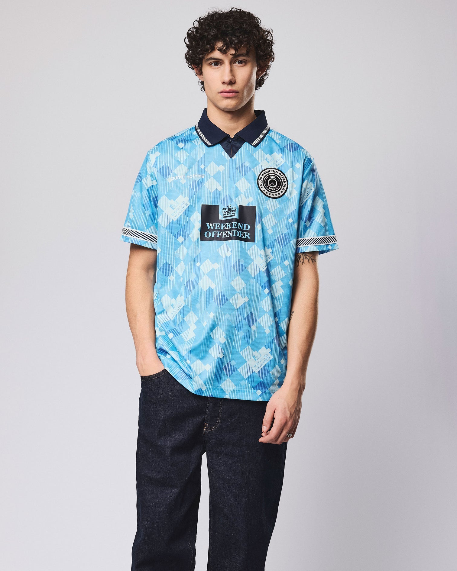 Weekend Offender England Football Shirt Blue