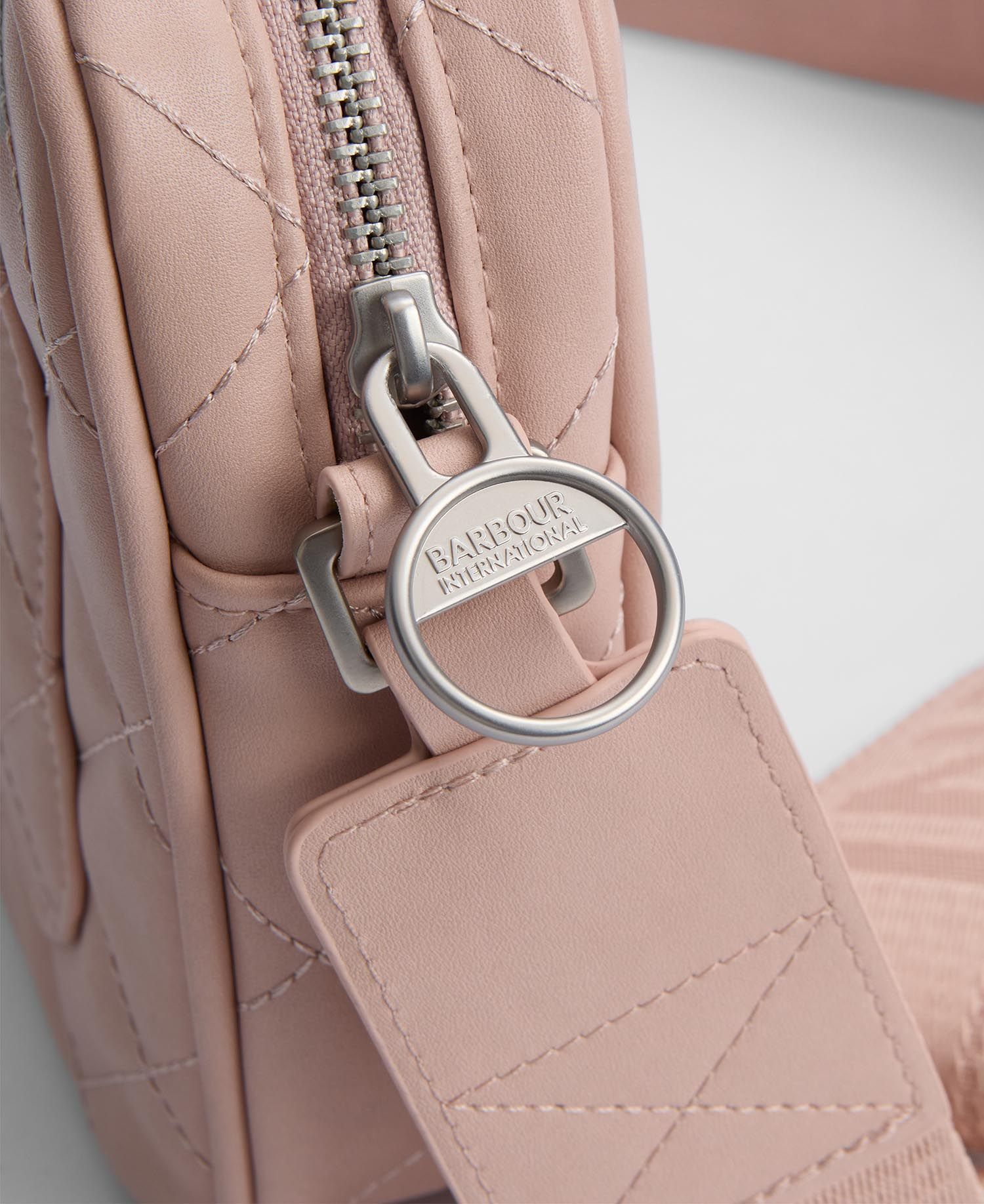 Barbour International Quilted Sloane Crossbody Bag - Pale Mauve