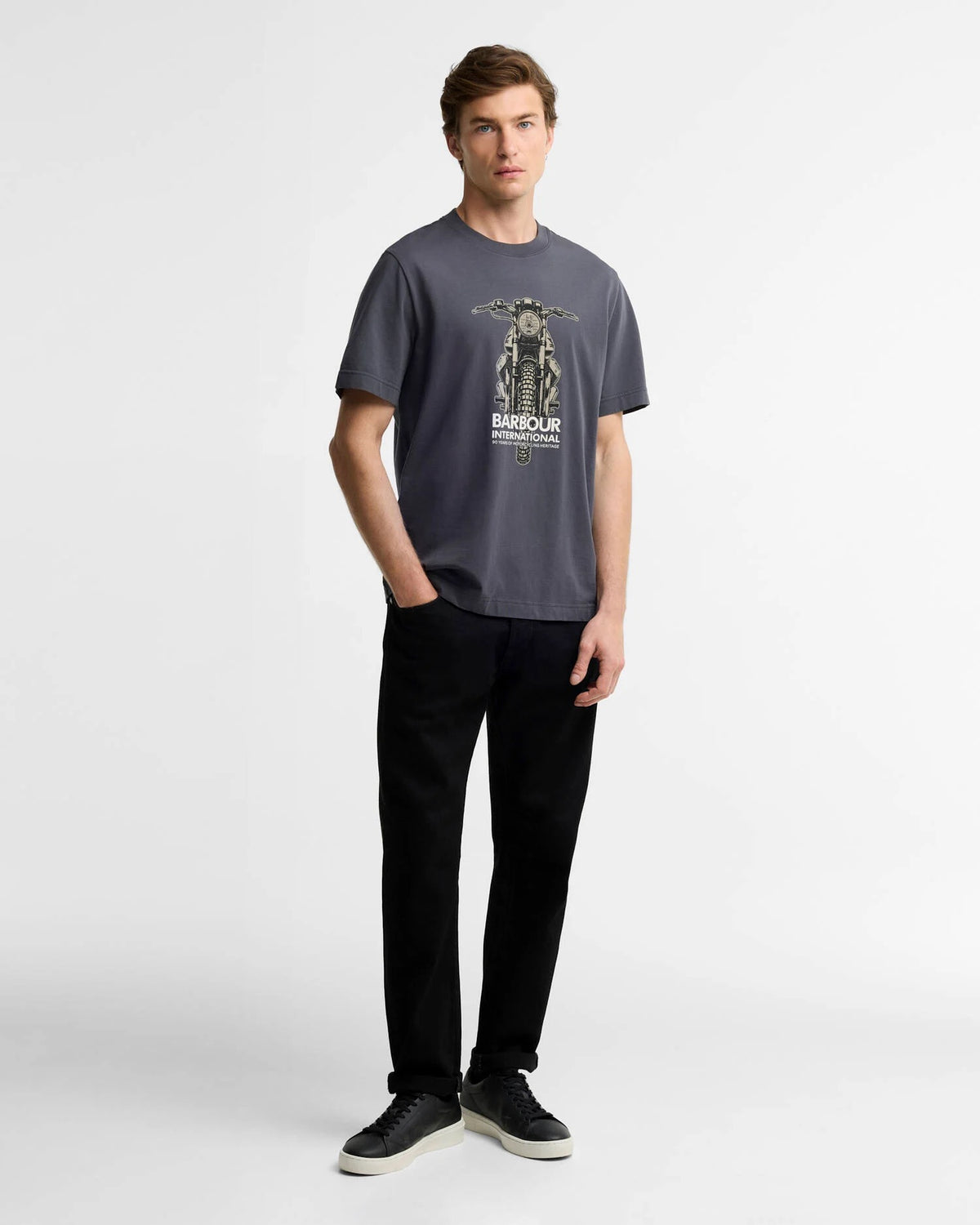 Barbour International Causey T-Shirt - Asphalt