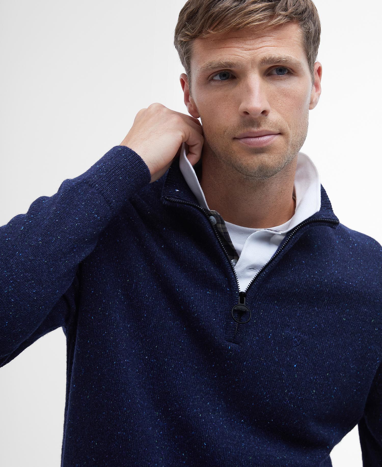 Barbour Tisbury Half Zip Jumper - Navy
