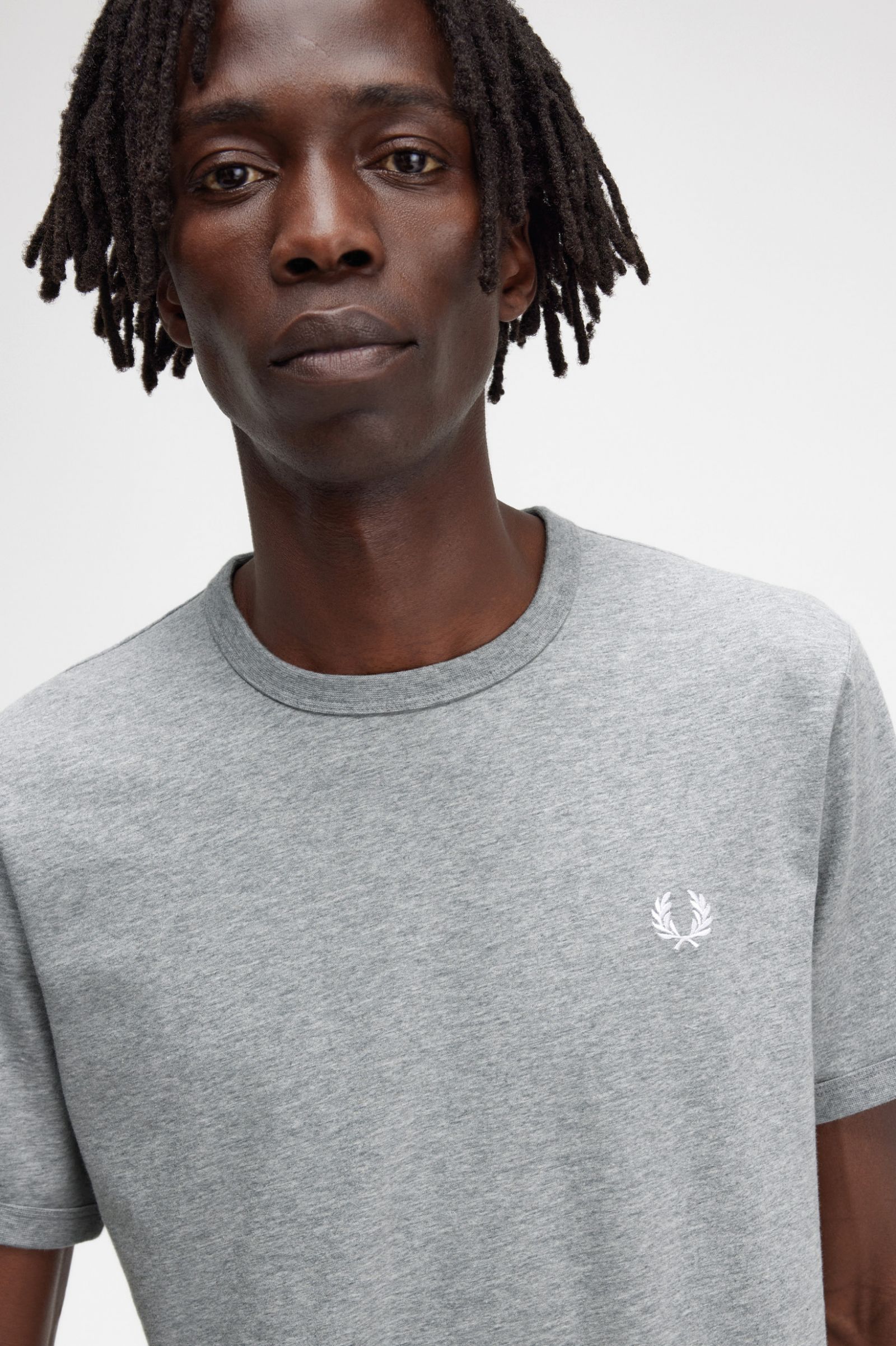 Fred Perry Ringer T-Shirt - Steel Marl