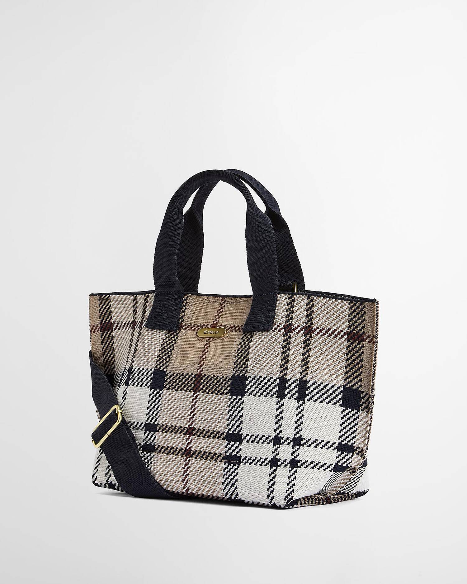 Barbour Layla Tartan Mini Tote Bag - Rosewood Tartan