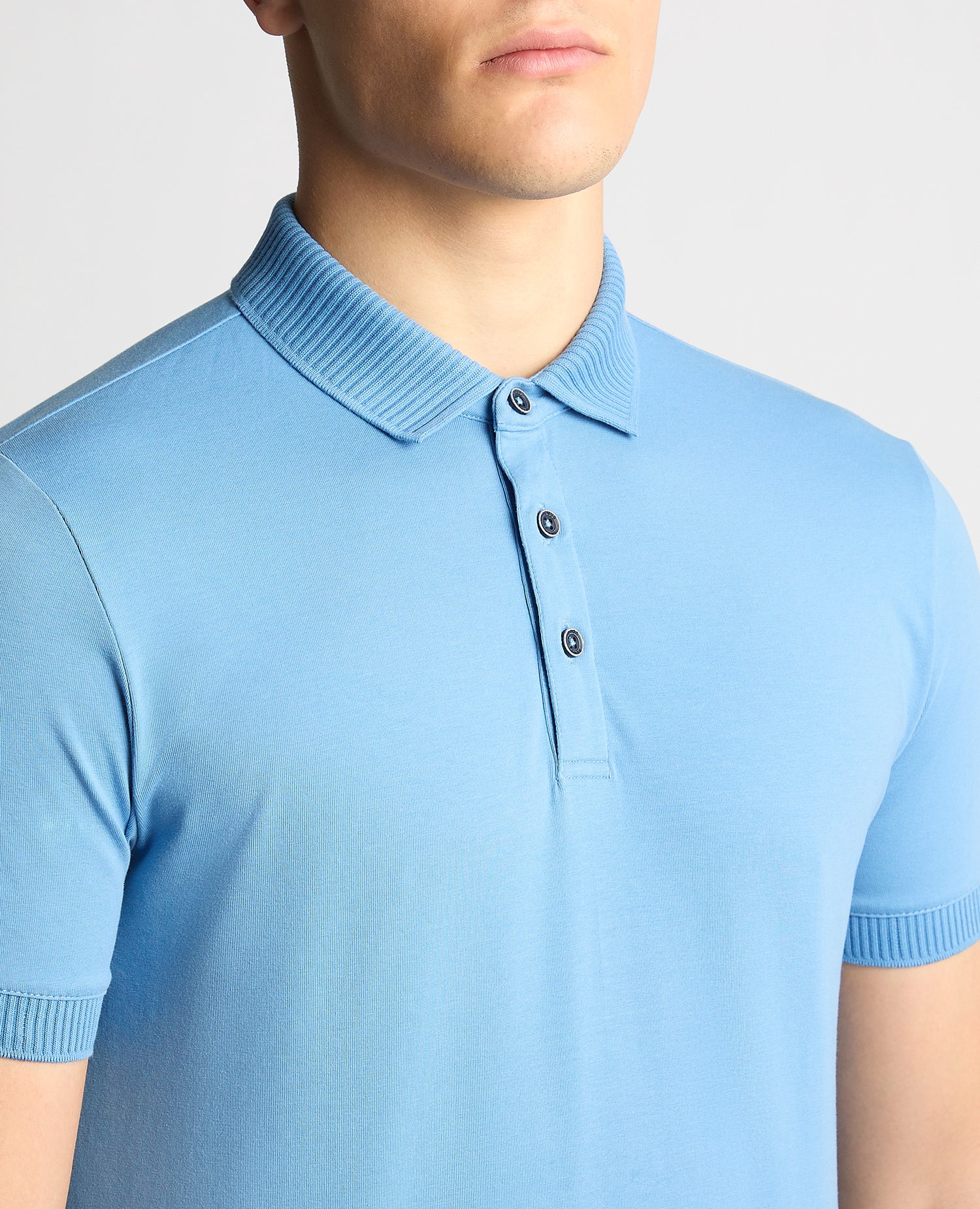Remus Uomo Short Sleeved Polo Shirt - Riviera Blue