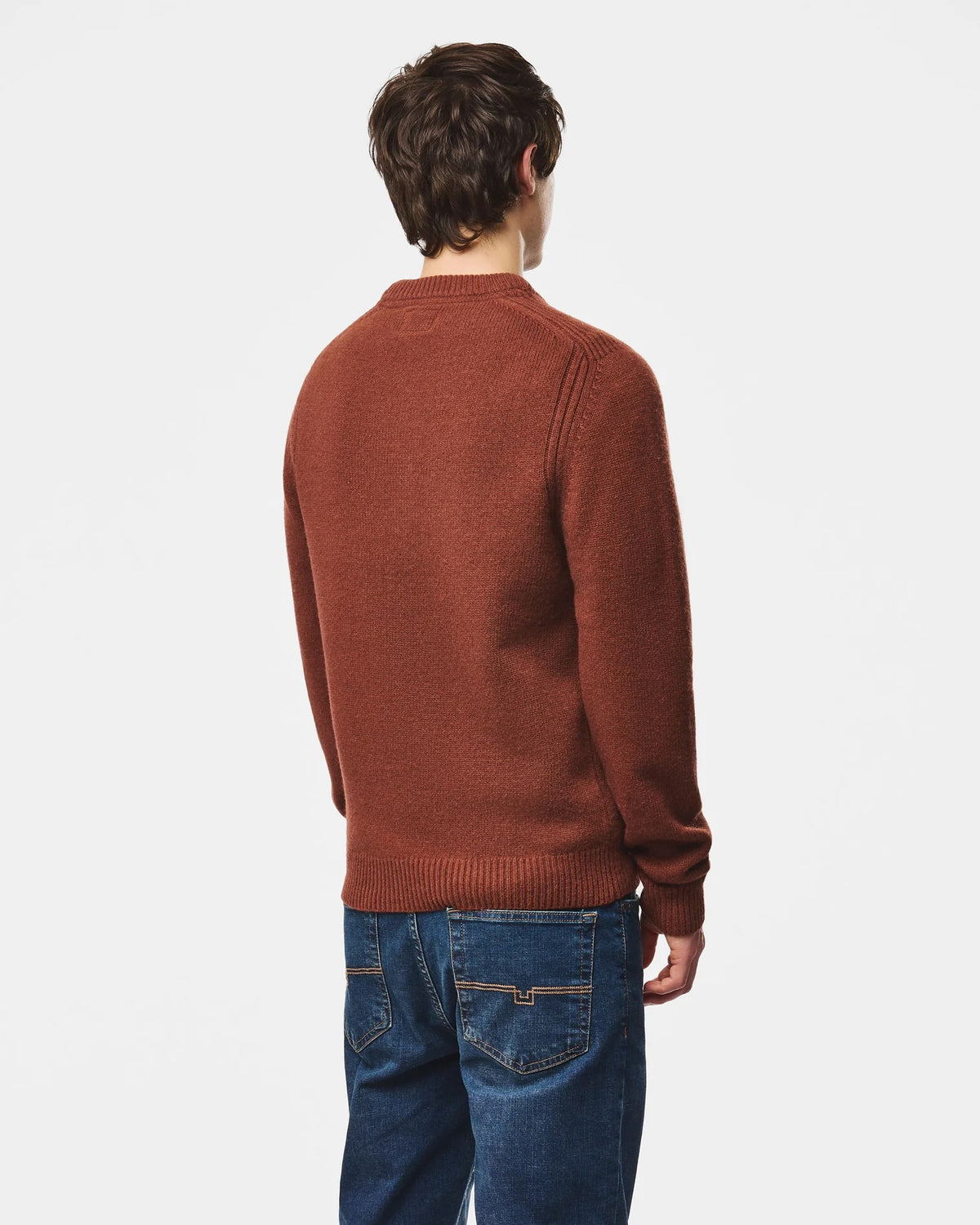 Weekend Offender Zagreb Crew Neck Sweater - Brick