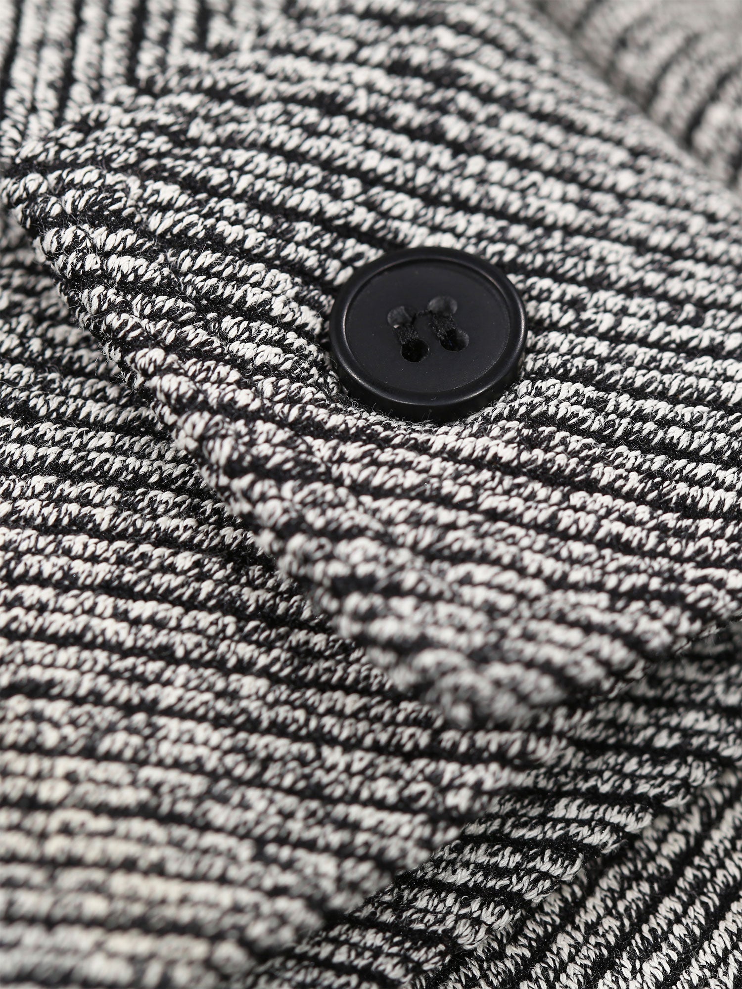 Luke Haines Long Sleeved Overshirt - Black/ White