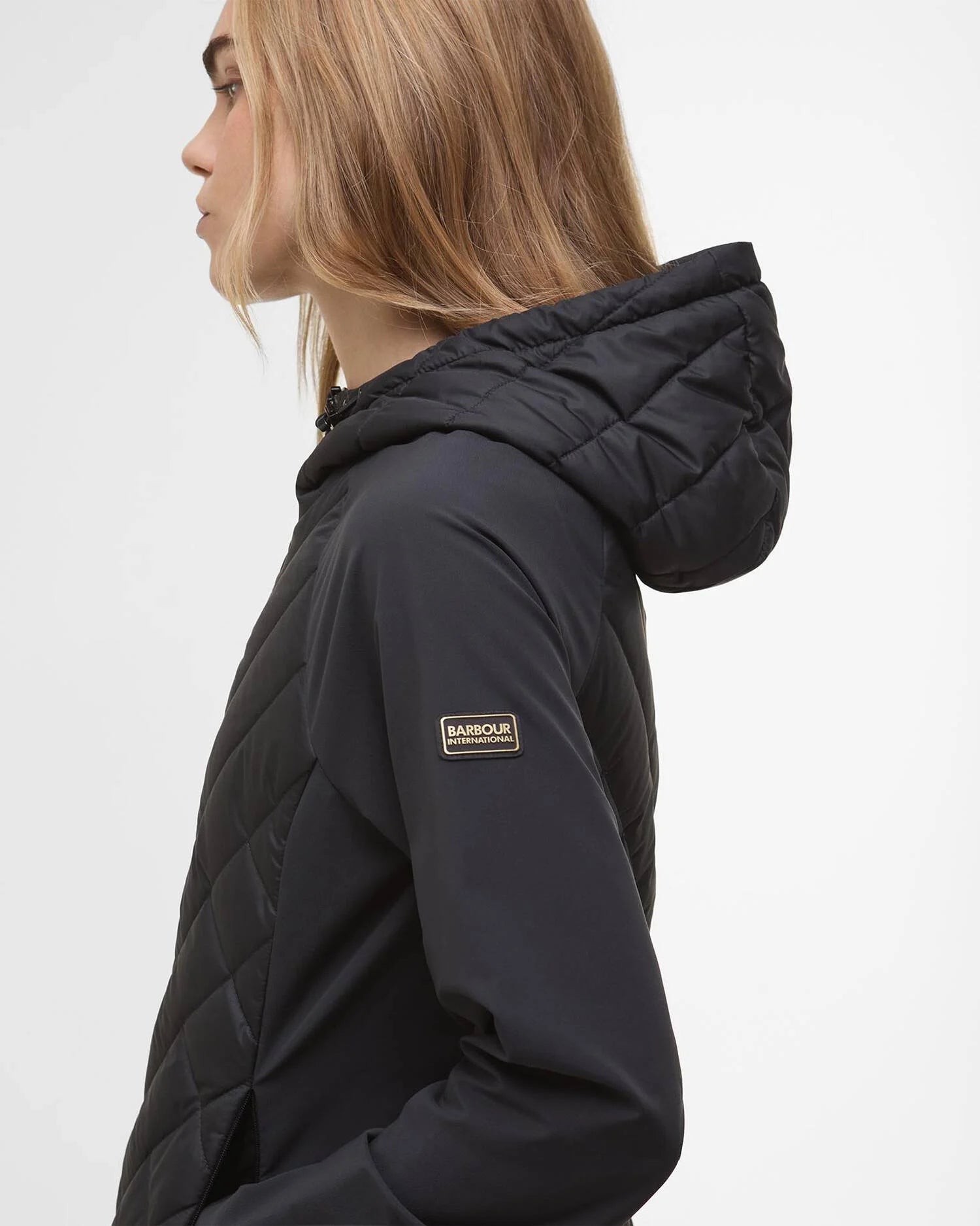 Barbour International Dakota Quilted Sweat - Black