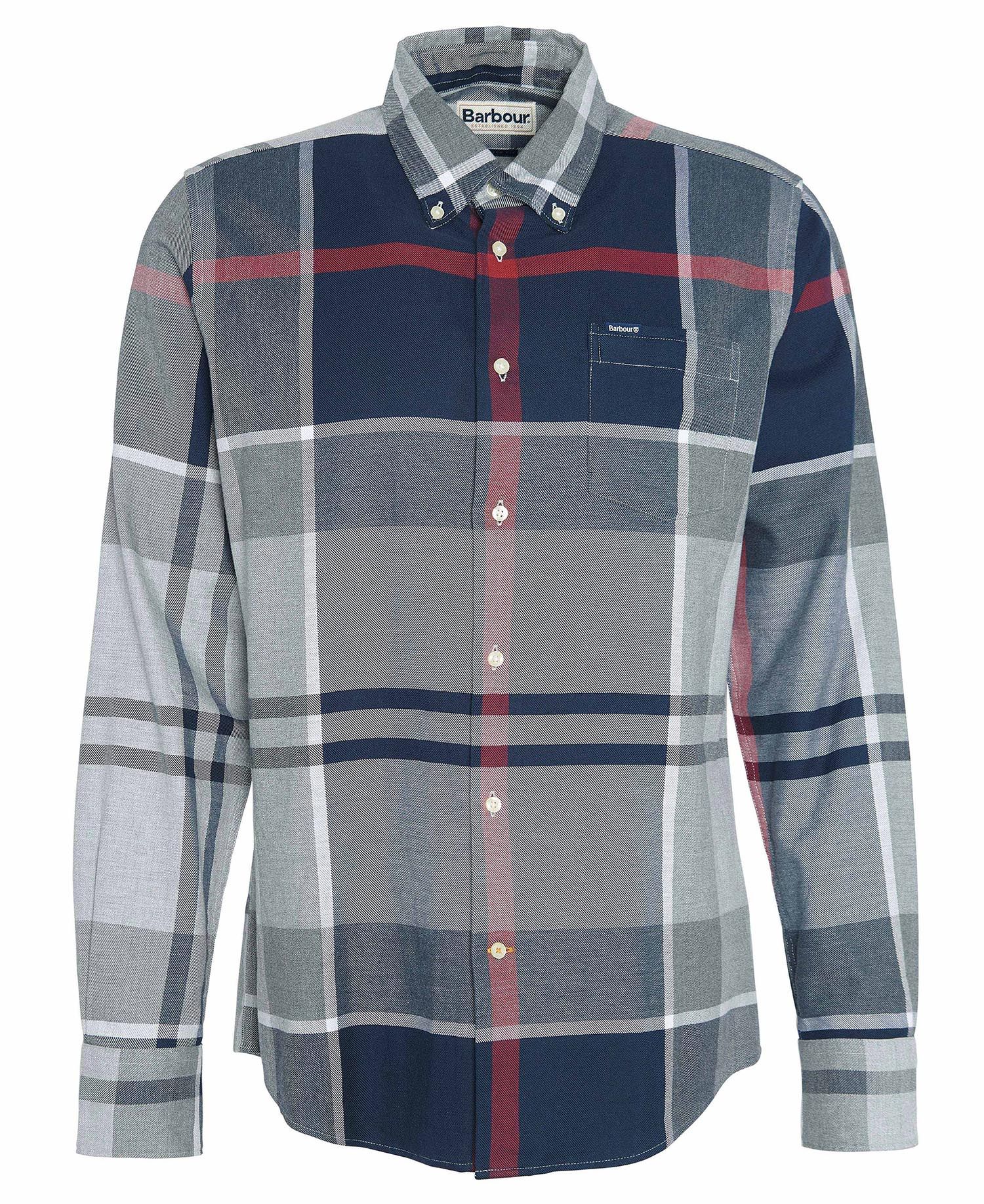Barbour Iceloch Tailored Tartan Shirt - Blue Granite
