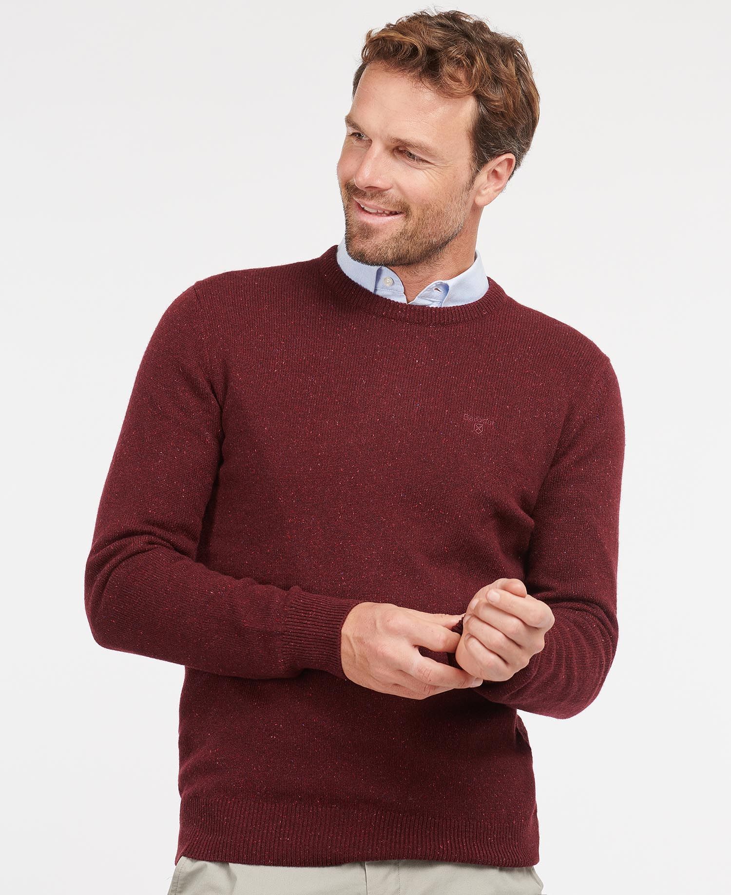 Barbour Tisbury Crew Sweater - Ruby
