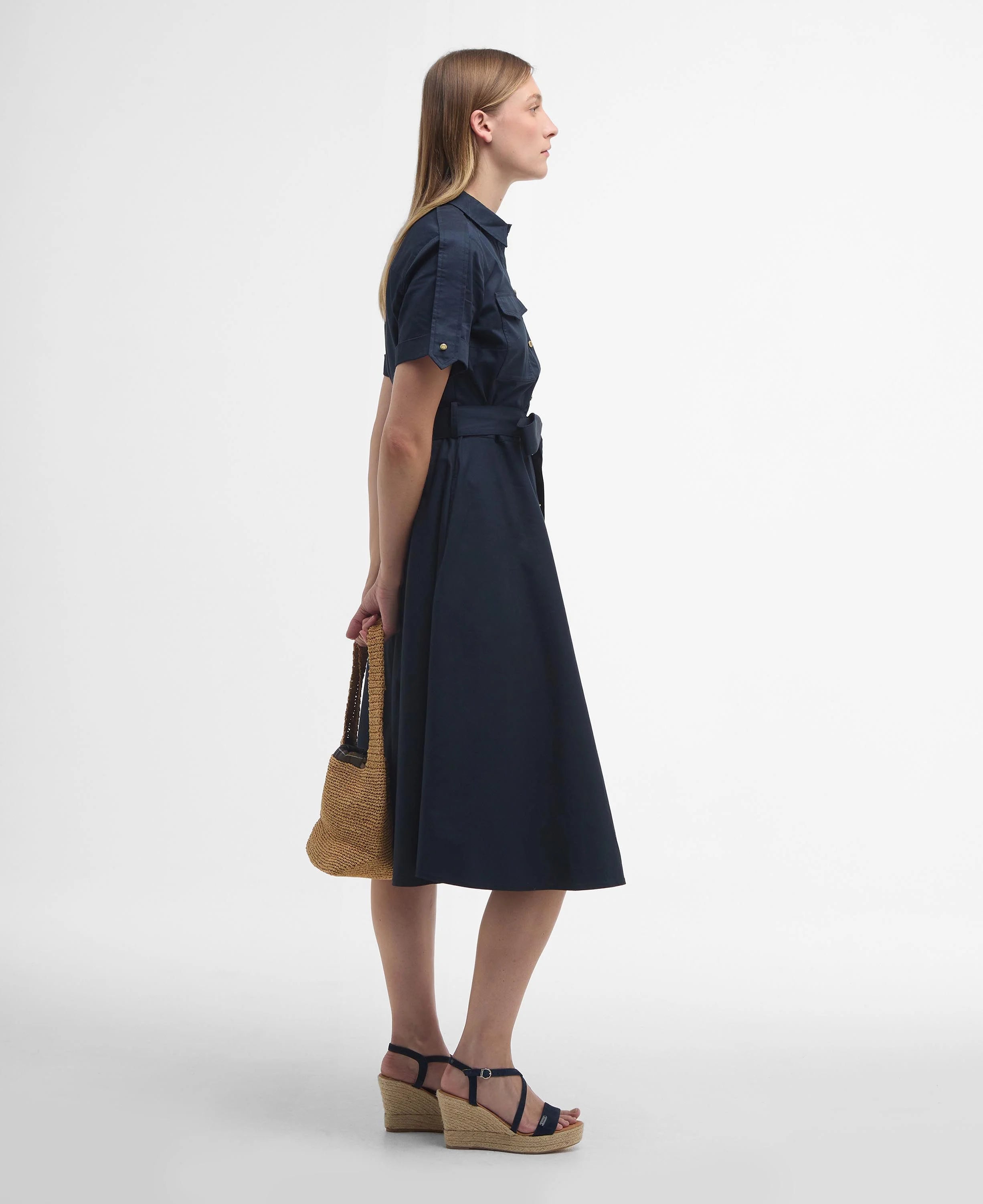Barbour Ivy Midi Dress - Navy