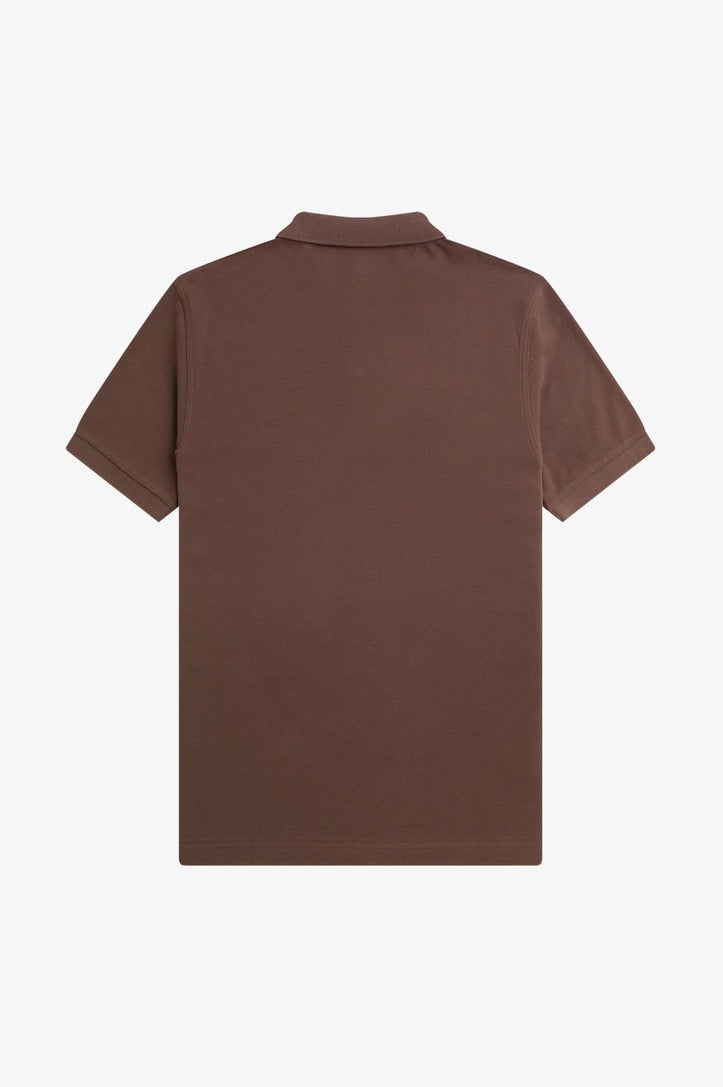 Fred Perry Plain Fred Shirt - Brick/Warm Grey