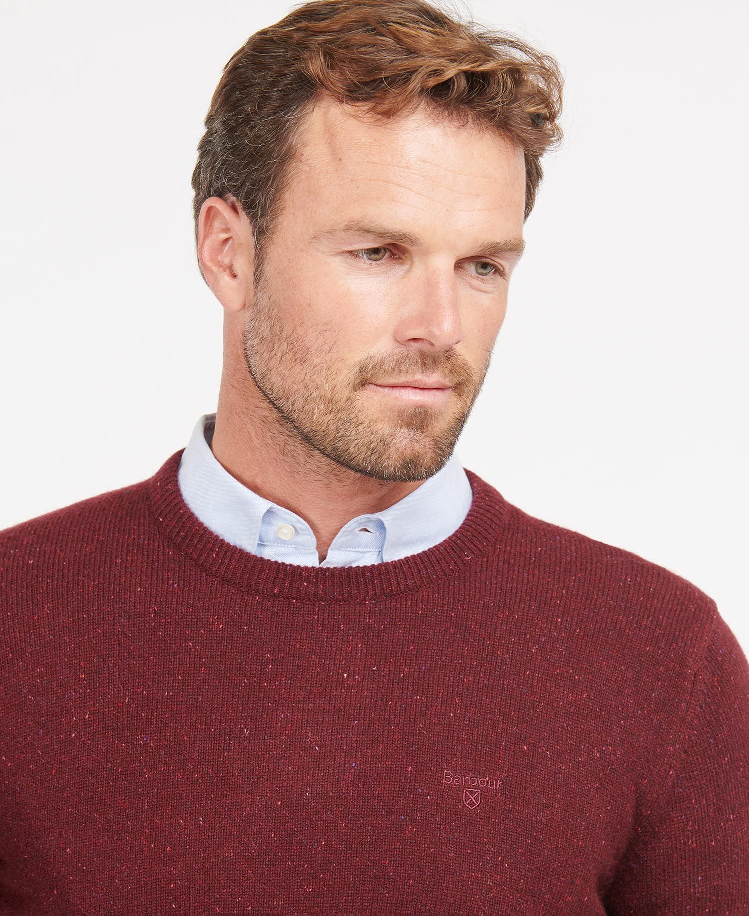 Barbour Tisbury Crew Sweater - Ruby