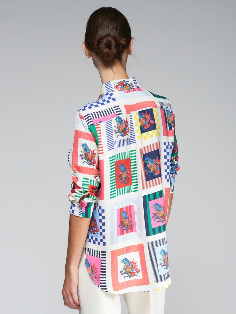 Vilagallo Gaby Shirt - Flores