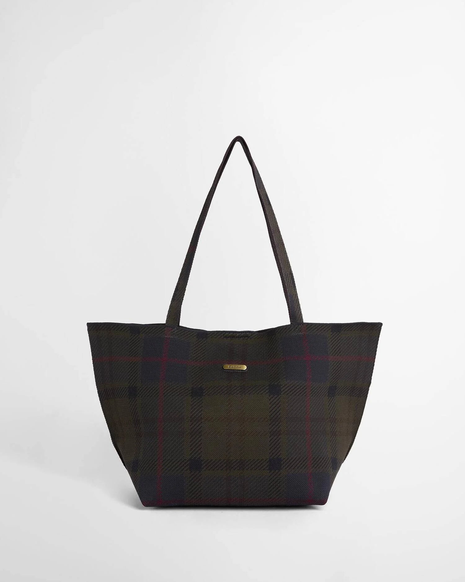 Barbour Layla Tartan Large Tote Bag - Shadow Tartan