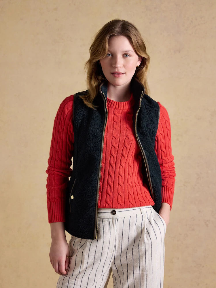 Joules Borg Heritage Fleece Gilet - Navy