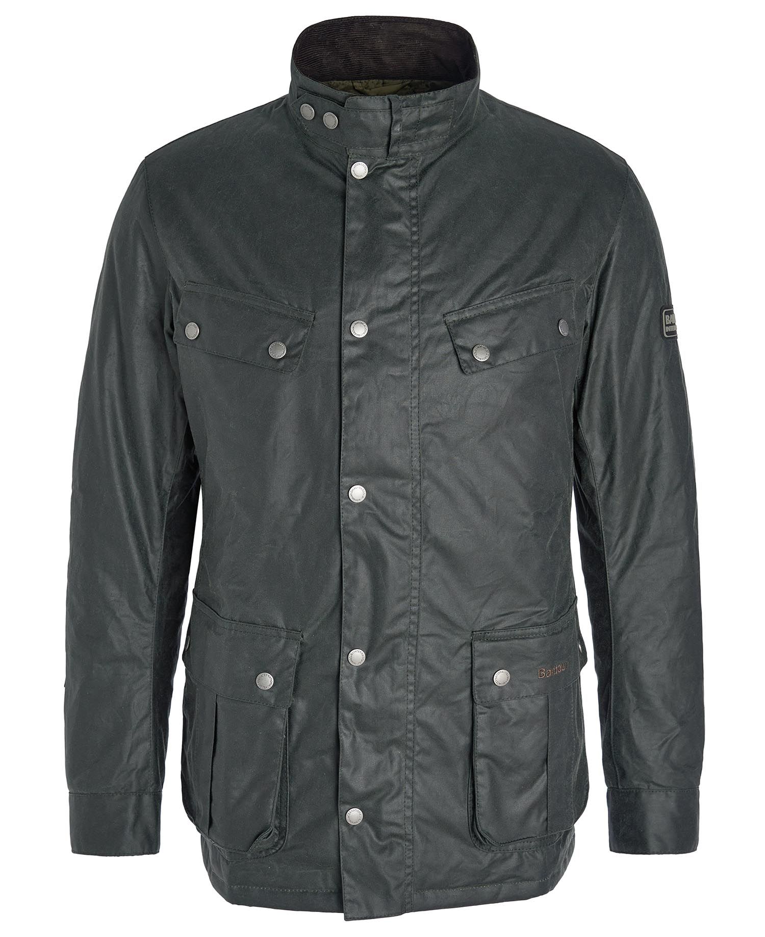 Barbour International Duke Wax Jacket - Sage