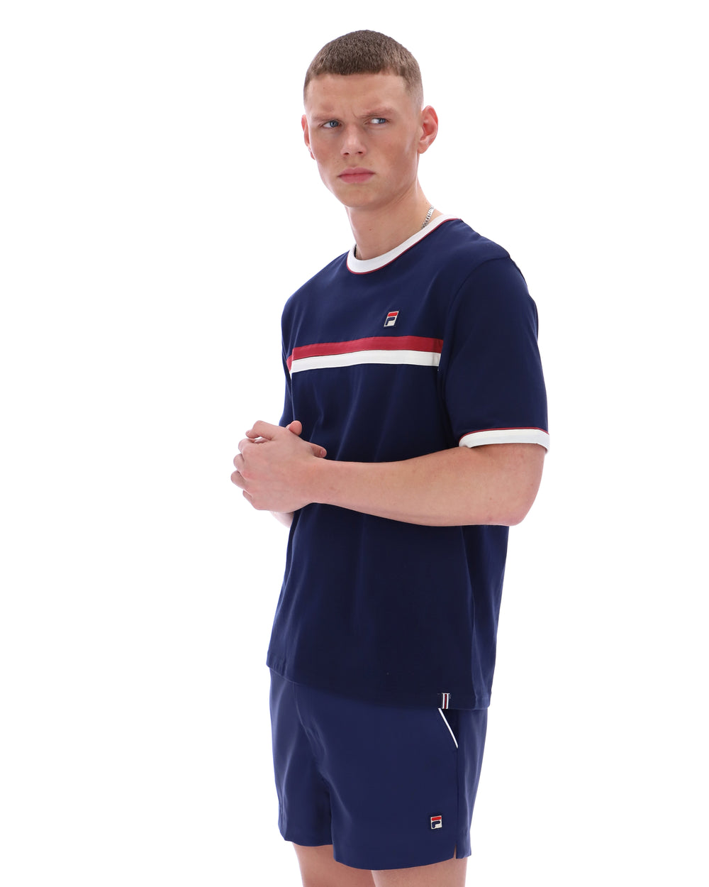 FILA Rosario Tee - Fila Navy/Gardenia