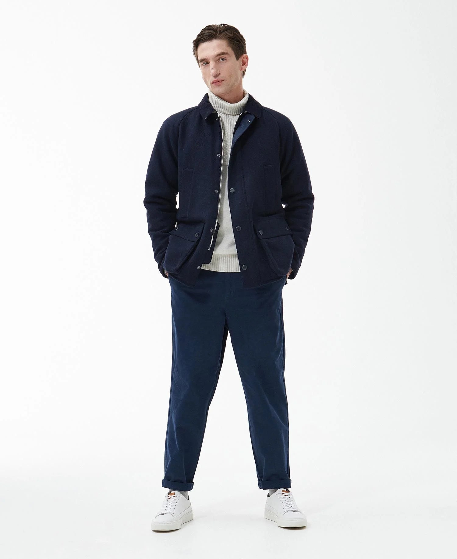 Barbour bedale navy store