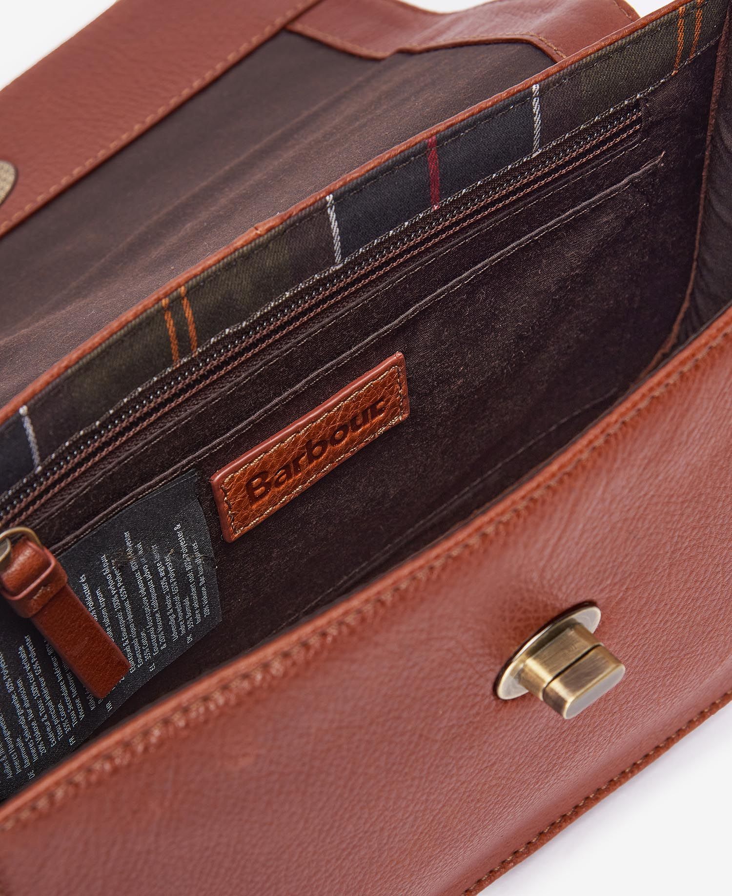 Barbour Isla Leather Cross Body Bag - Brown