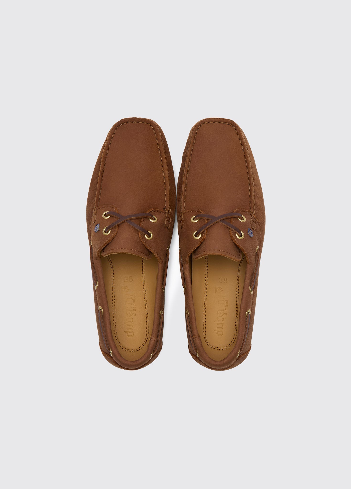 Dubarry Neptune Ladies Soft Leather Deck Shoe - Caramel
