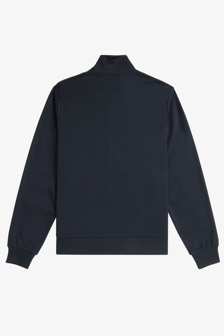 Fred Perry Knitted Panel Track Jacket - Navy