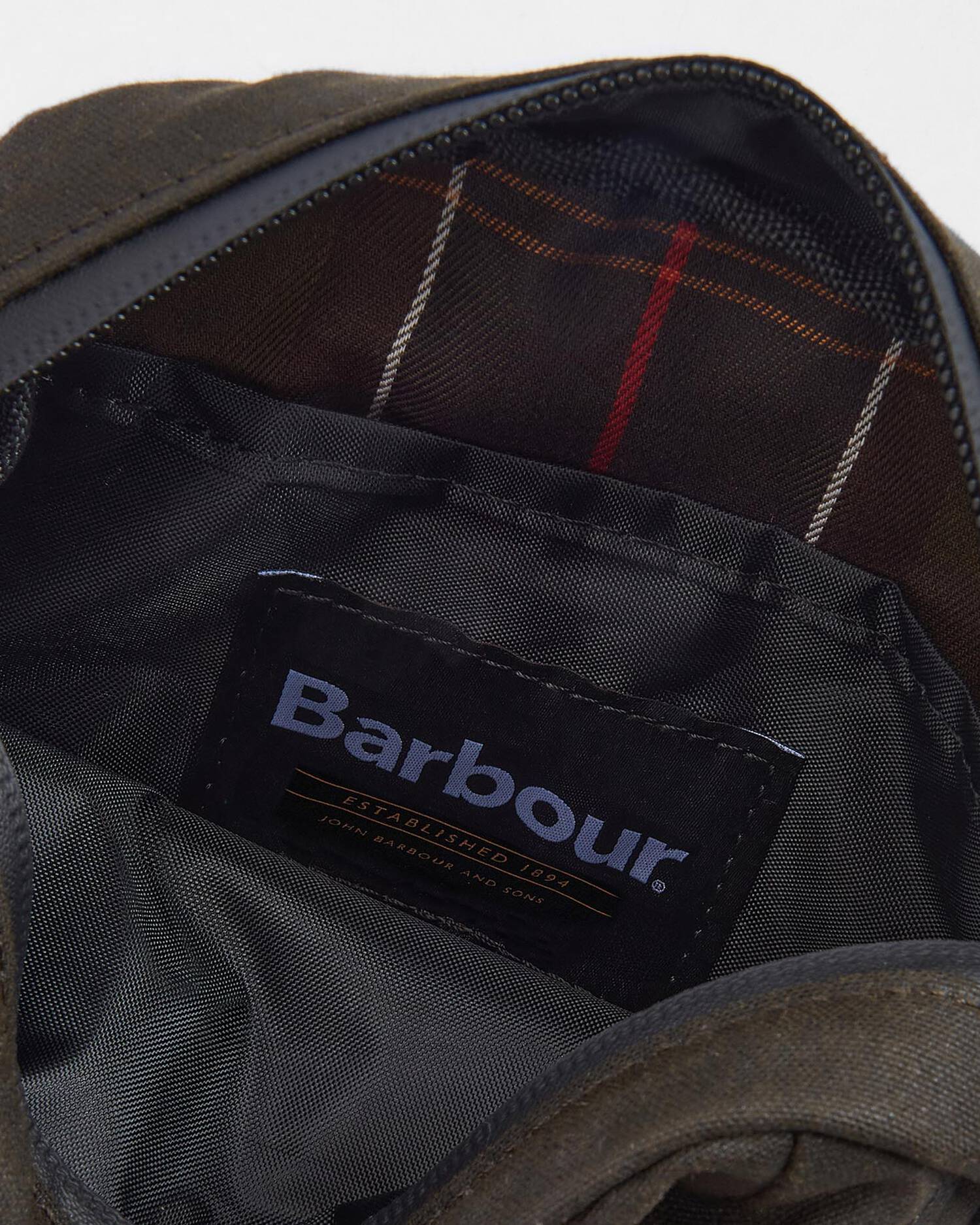 Barbour Field Wax Crossbody Bag - Olive