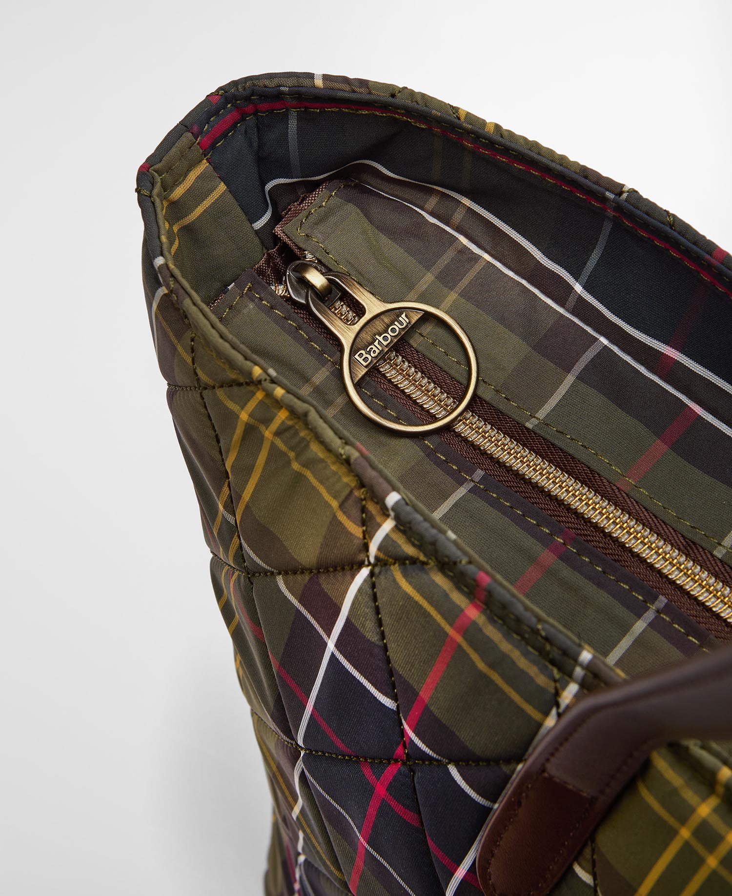 Barbour Wetherham Quilted Tartan Bag - Classic Tartan
