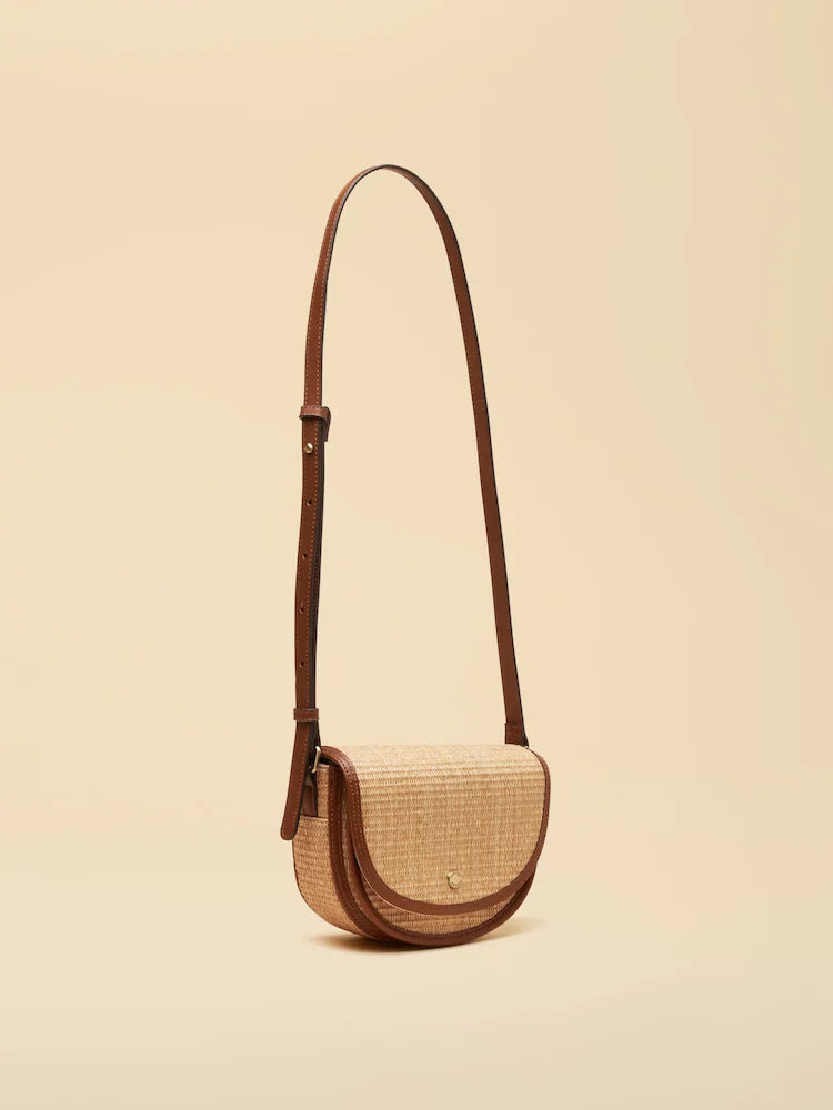Joules Daphne Neutral Straw Effect Bag