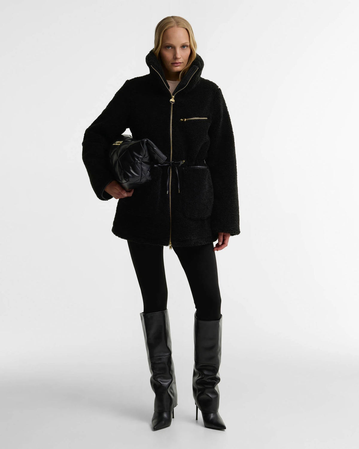 Barbour Kemora Womens Fleece Casual - Black