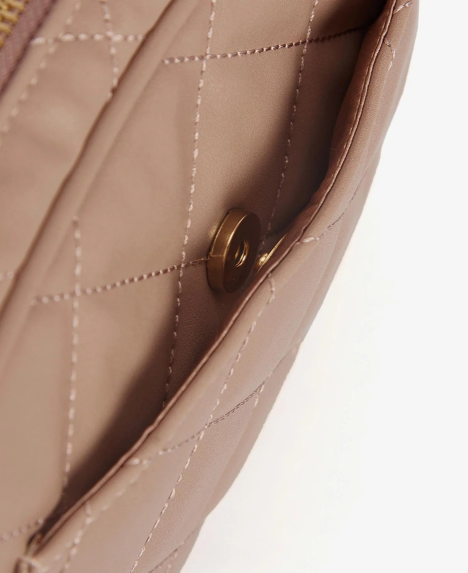 Barbour International Quilted Sloane Crossbody Bag - Camel