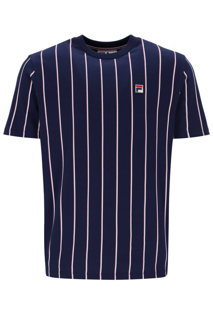 FILA Lee Pin Striped T-Shirt - Navy/Wisteria/Ardenia