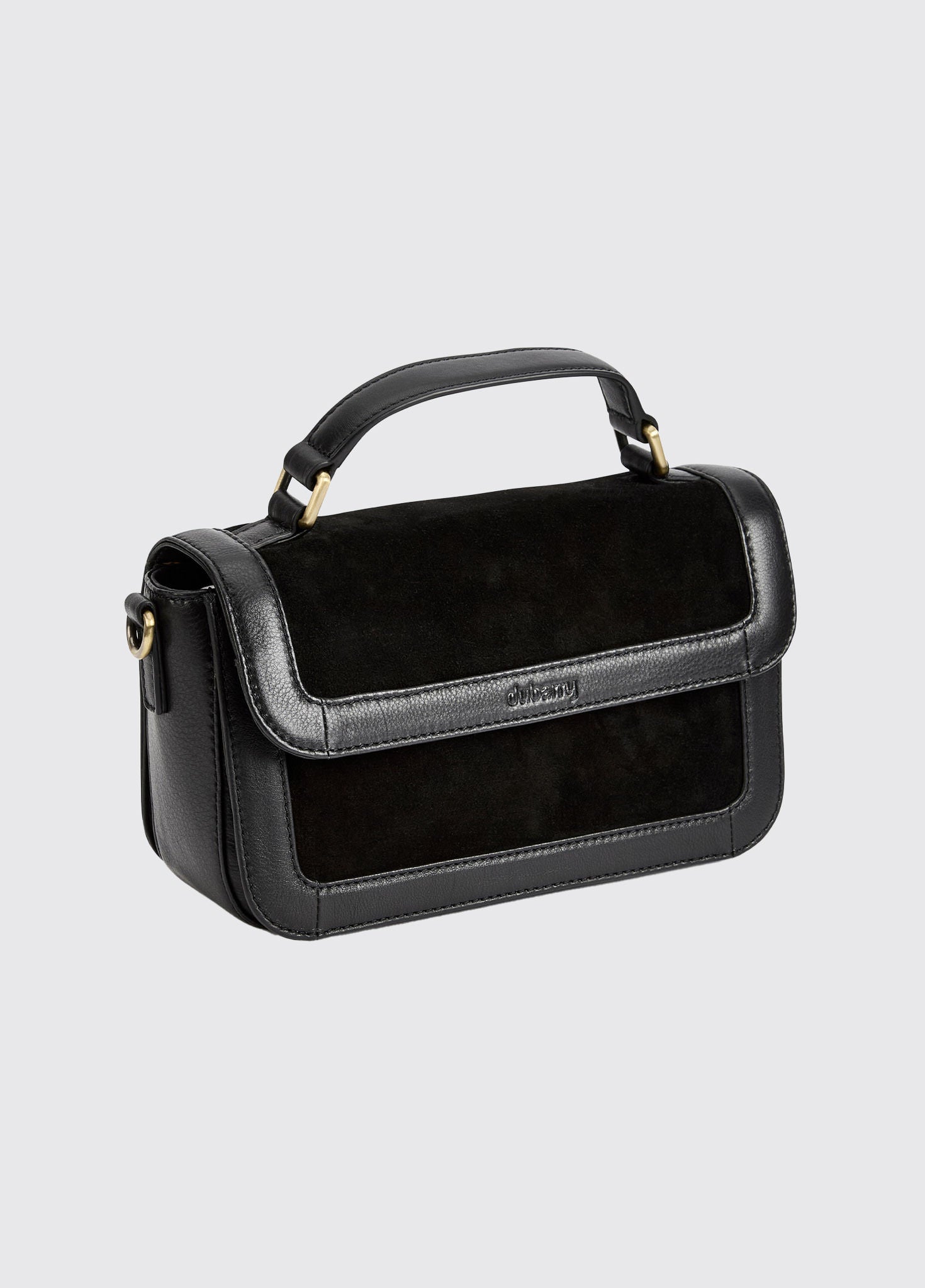 Dubarry Eadestown Structured handbag in suede and leather - Black