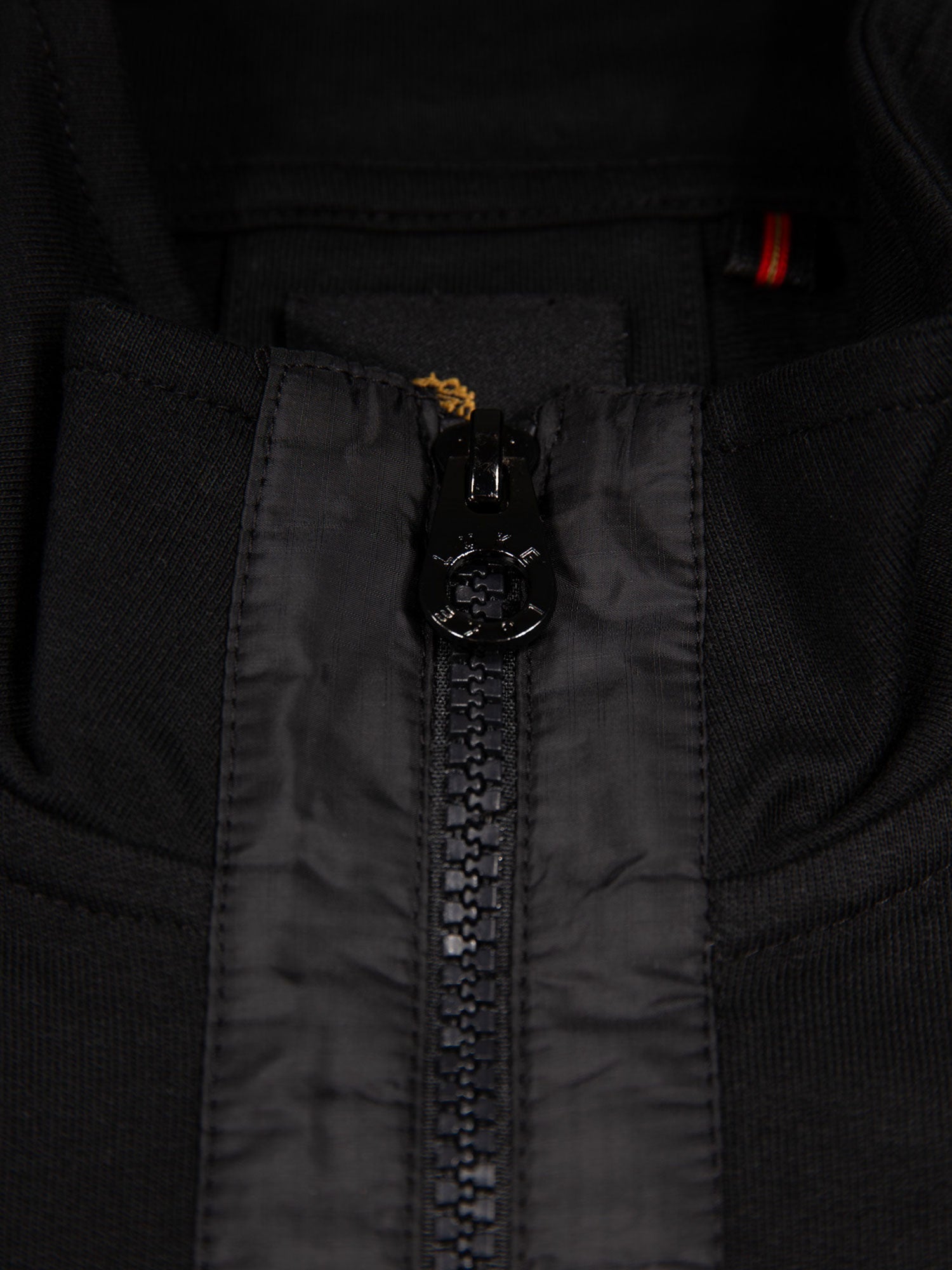 Luke 1977 Sutton Contrast Pocket Funnel Full Zip Jumper - Black